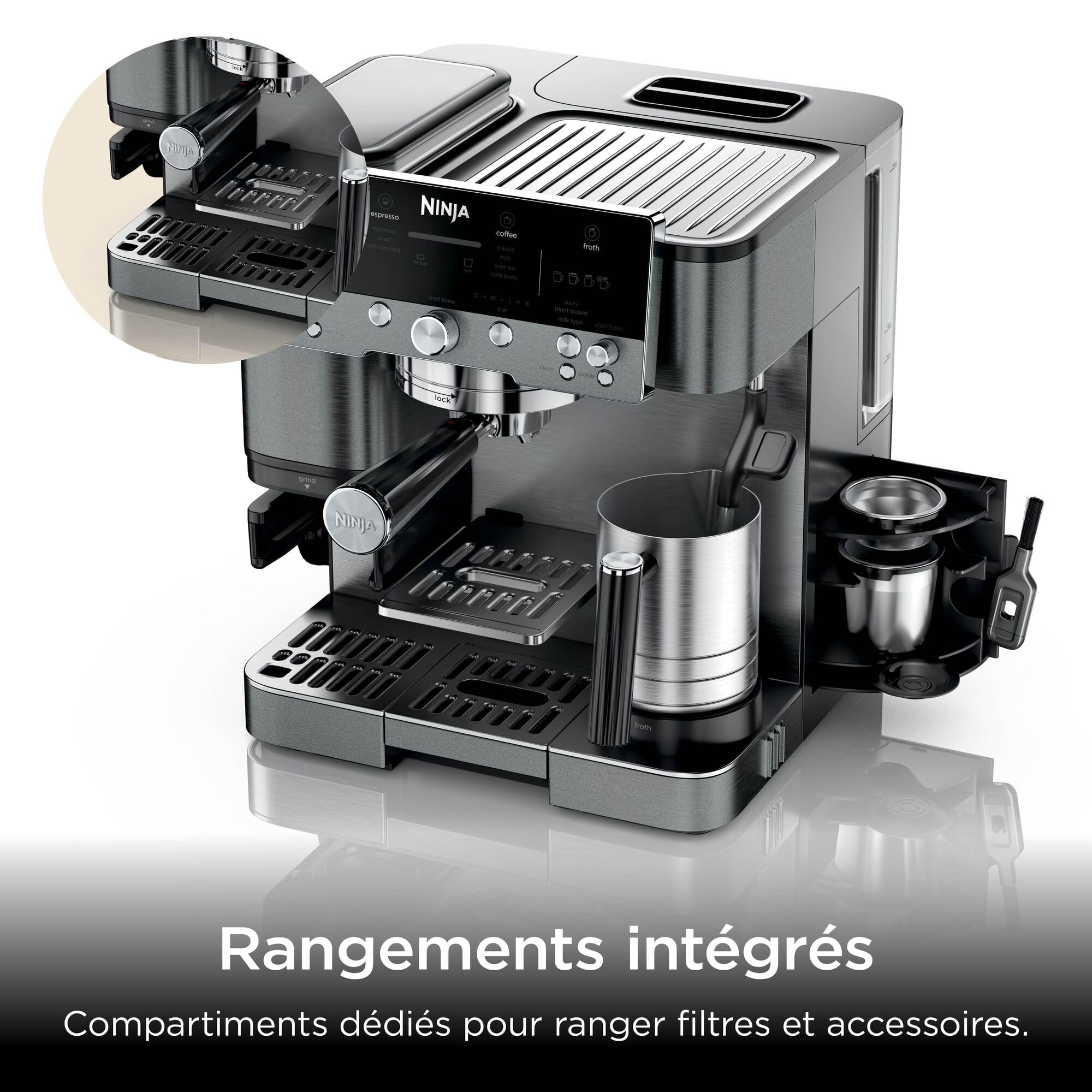 ninja-luxe-premier-es601eugm-machine-caf-grains-gris image 3