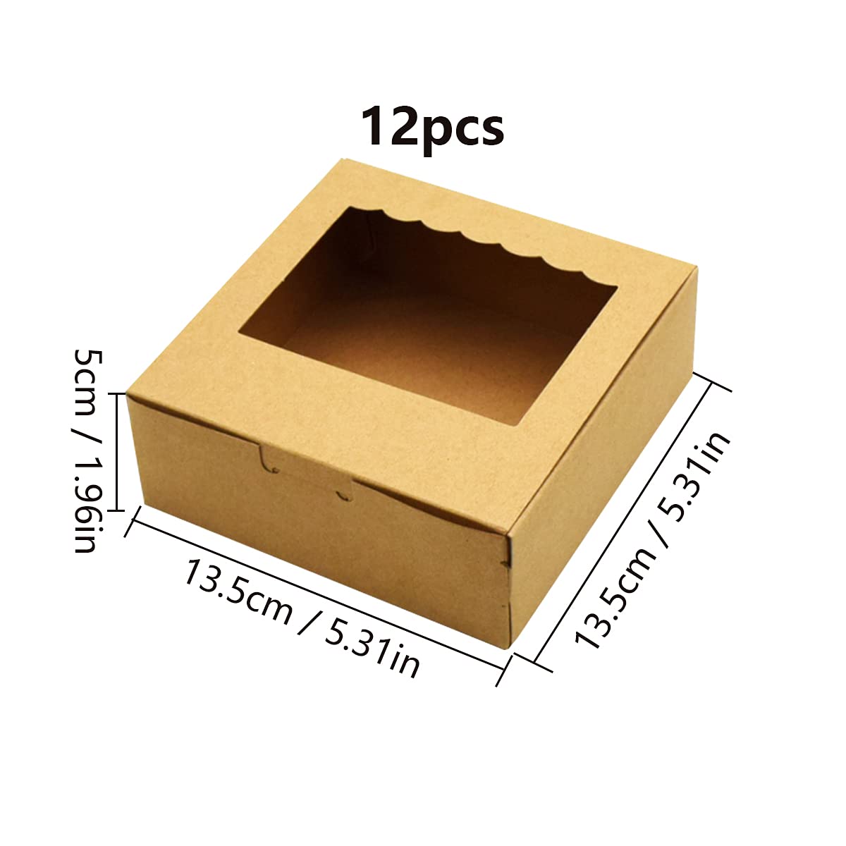 tomedeks-ustensiles-12-bo-tes-g-teau-carton-fen-tre-13-5-cm image 2