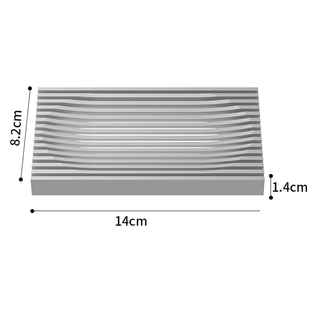 tomedeks-porte-savon-silicone-gris-x2-vacuation image 2