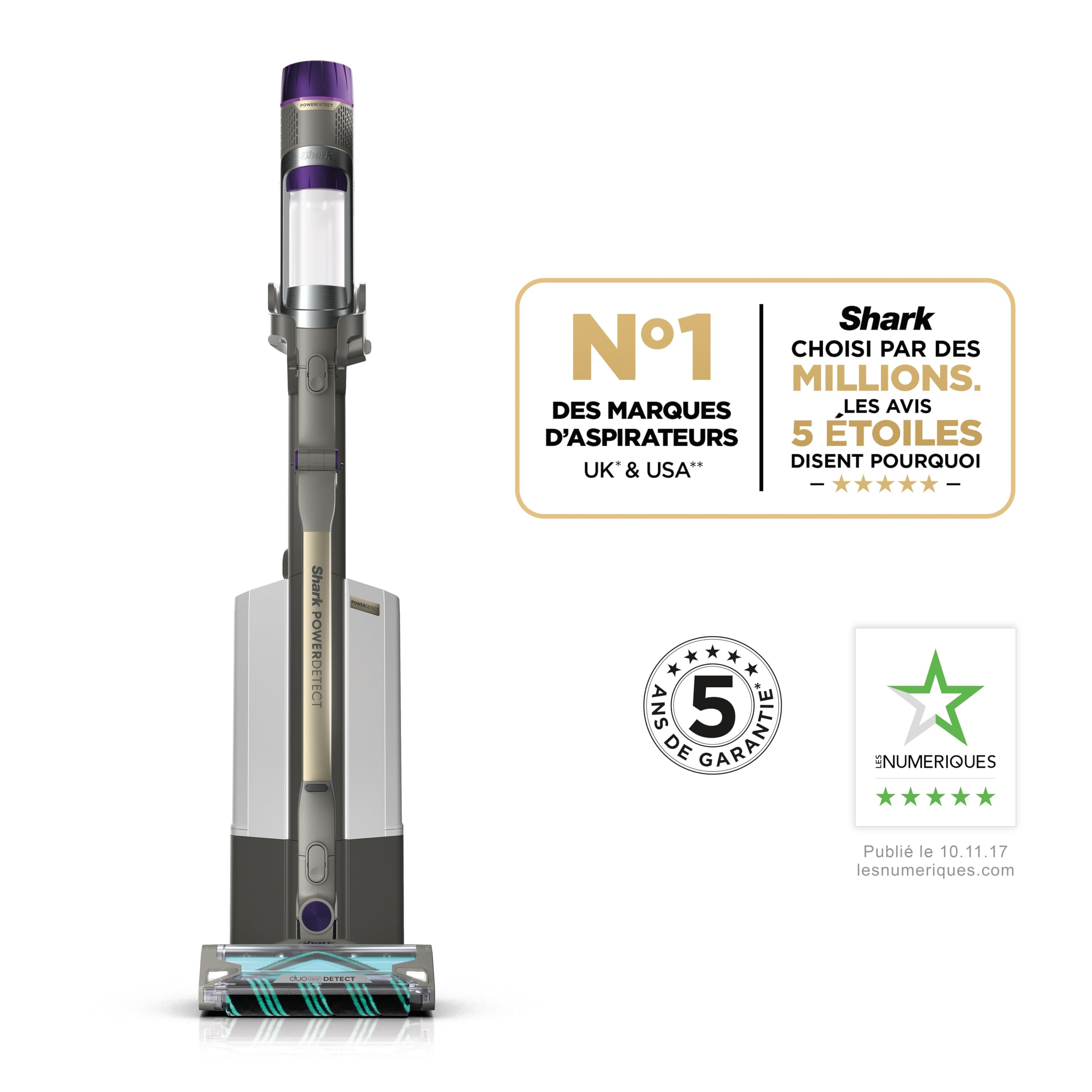 shark-powerdetect-clean-empty-aspirateur-balai-gris-70min image 2