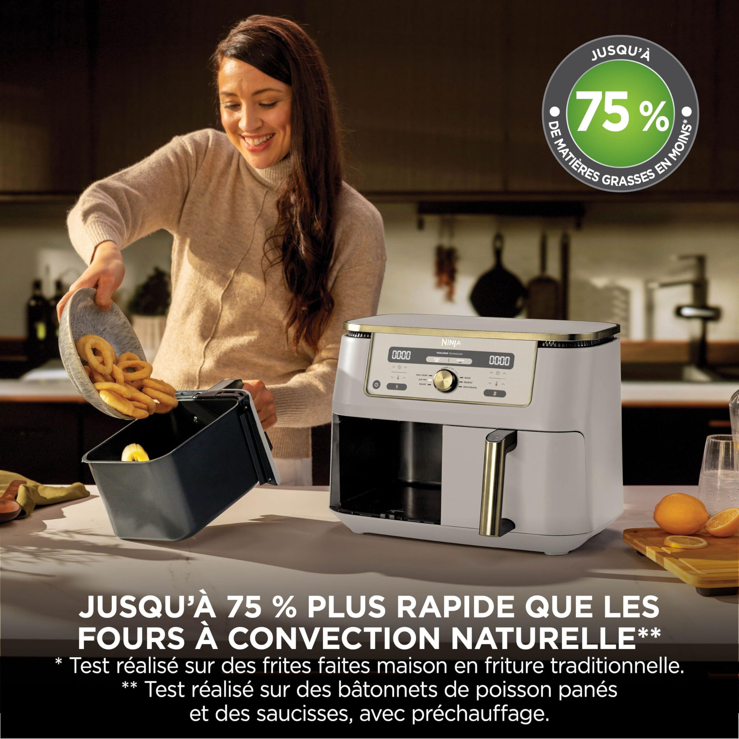 ninja-dual-zone-max-dz400eustgd-friteuse-double-9-5-l-stone image 8