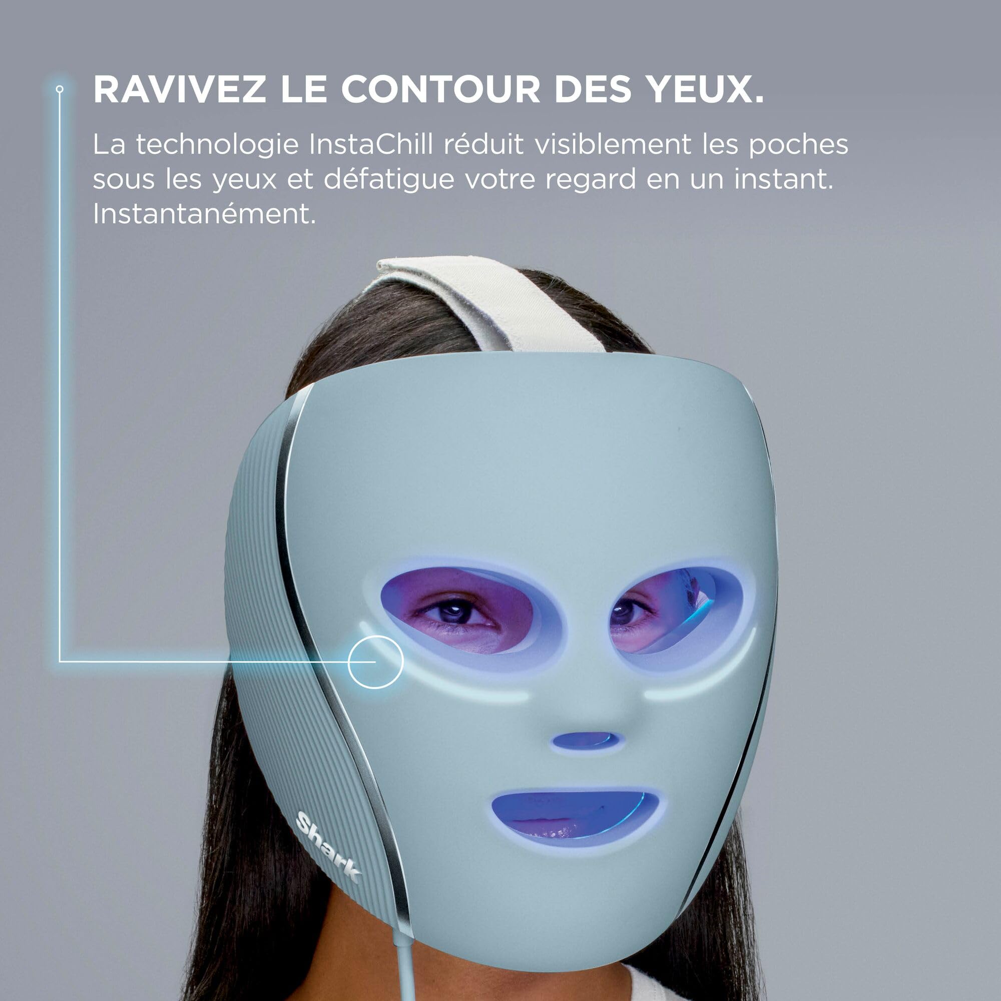 shark-cryoglow-masque-led-visage-lilas-lumi-re-rouge image 8