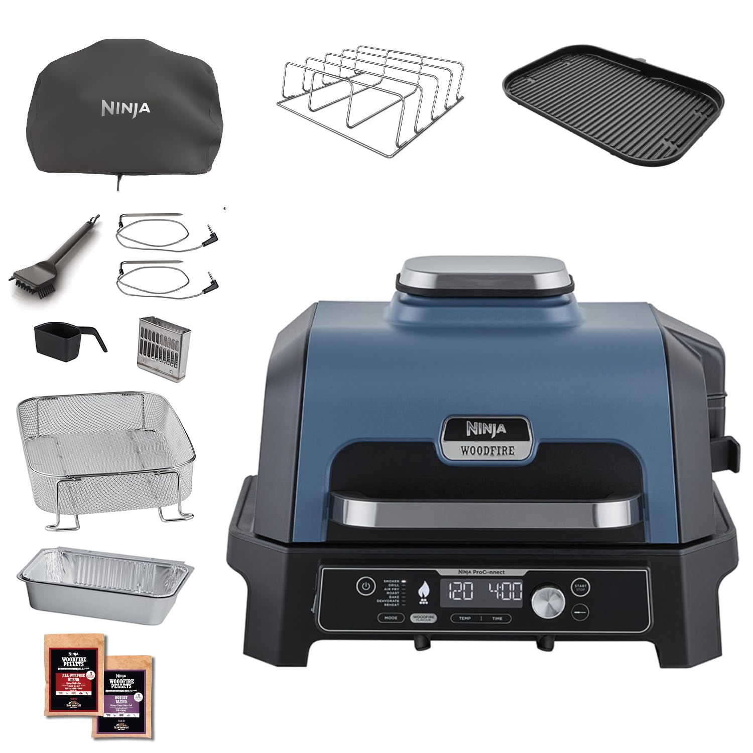 ninja-woodfire-pro-connect-xl-og901euamz-barbecue-lectrique-accessoires image 1