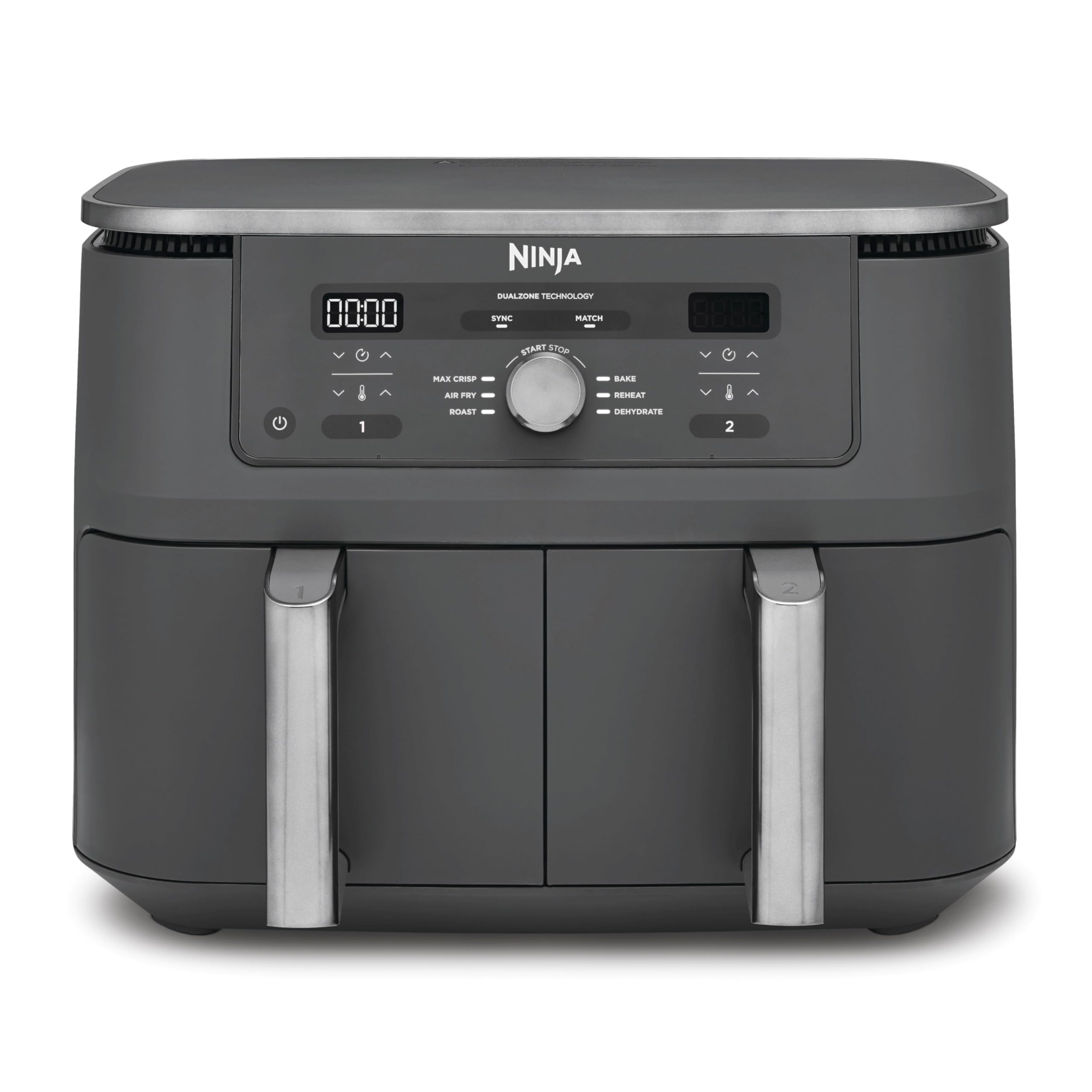 ninja-dual-zone-max-friteuse-sans-huile-gris-m-tal-9-5l image 1