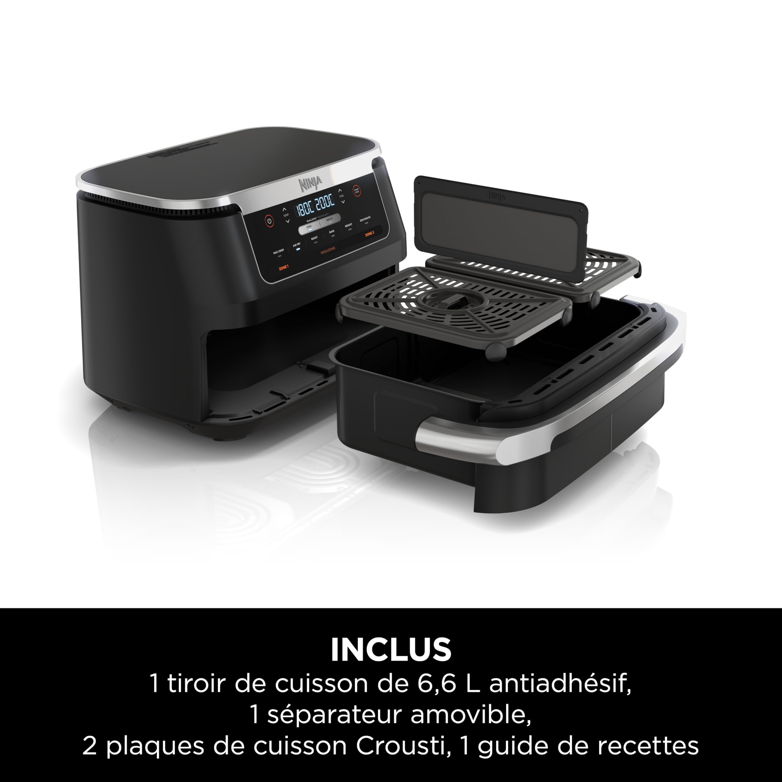 ninja-flexdrawer-friteuse-sans-huile-6-6l-noir-6-en-1 image 8