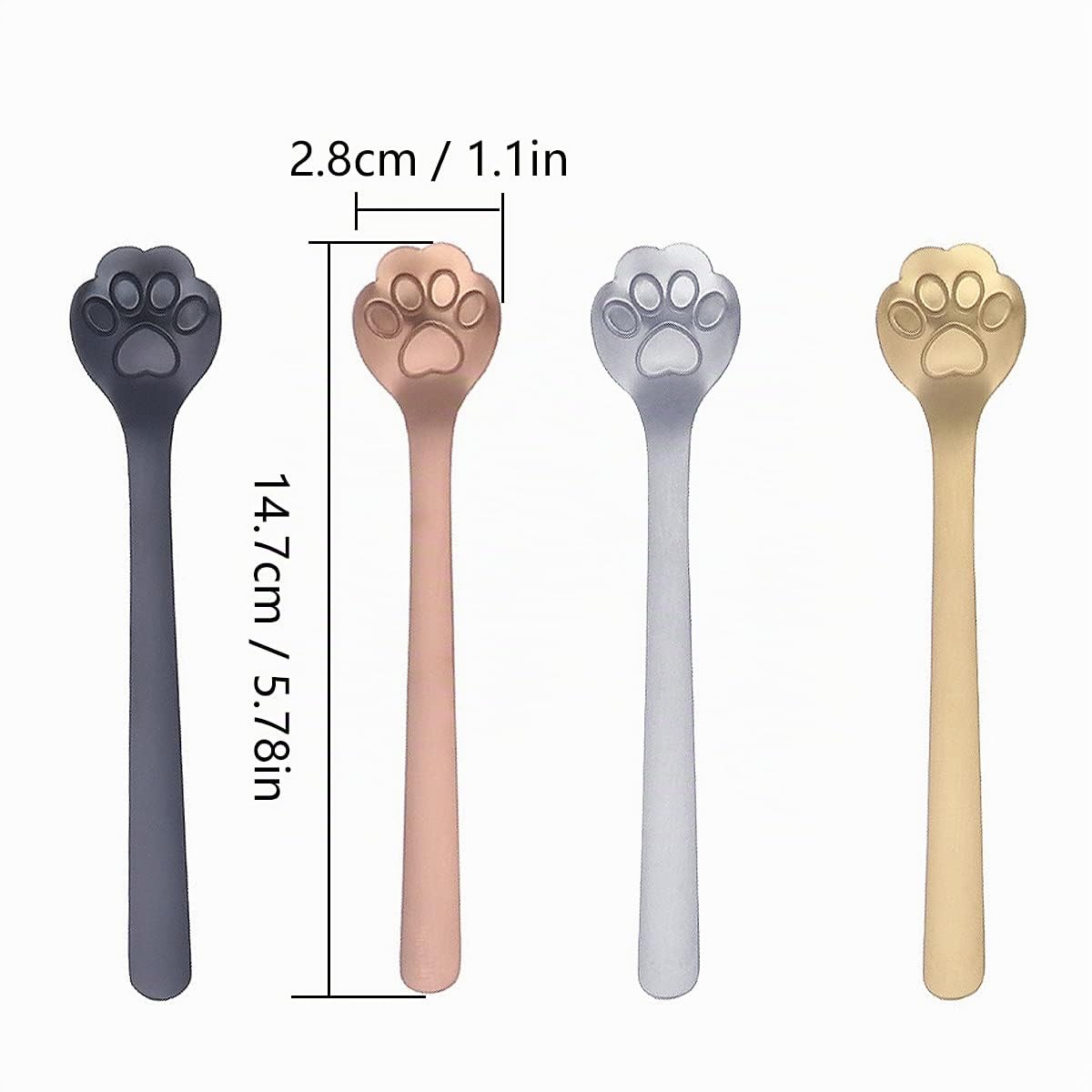 tomedeks-griffe-chat-cuill-re-caf-inox-14-7-cm-lot-4 image 2