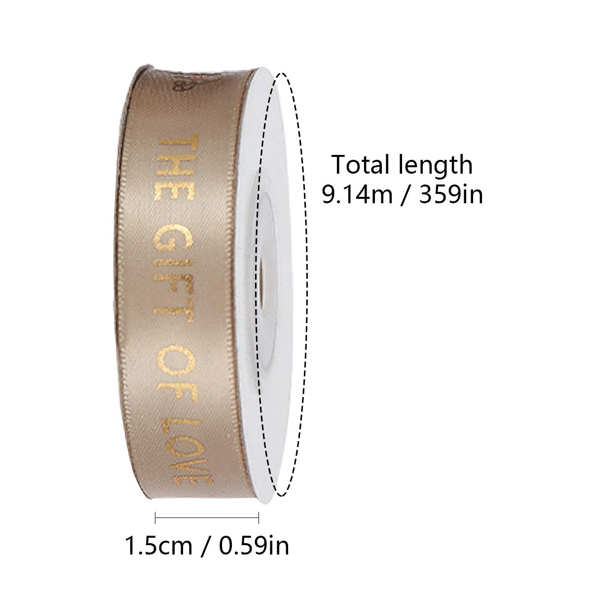 tomedeks-rubans-d-coratifs-ruban-tissu-dor-golden-mariage image 2