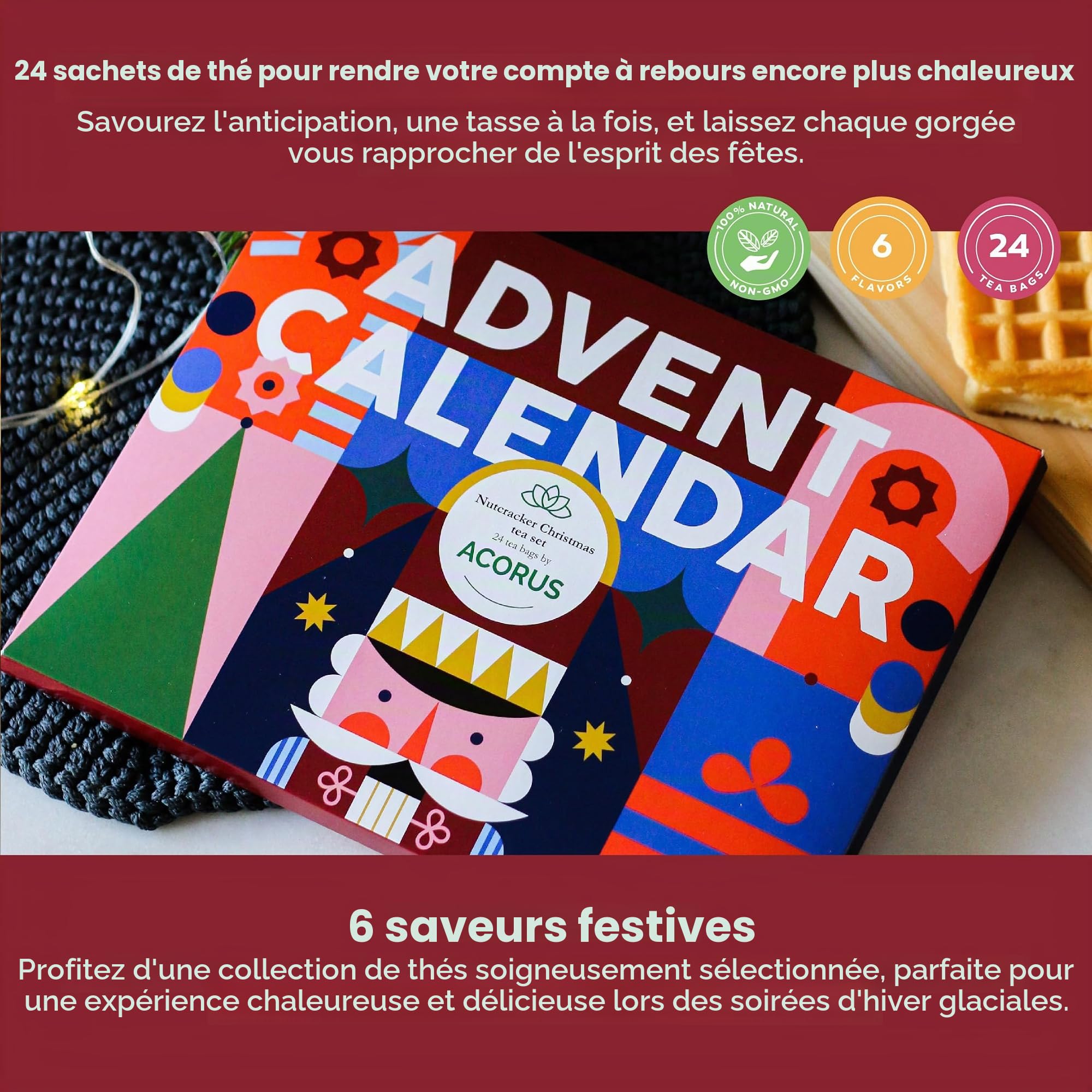 acorus-casse-noisette-calendrier-avent-th-24-sachets-6-saveurs image 4