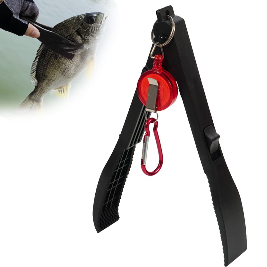 tomedeks-pince-de-p-che-poisson-abs-mousqueton-80-g image 1
