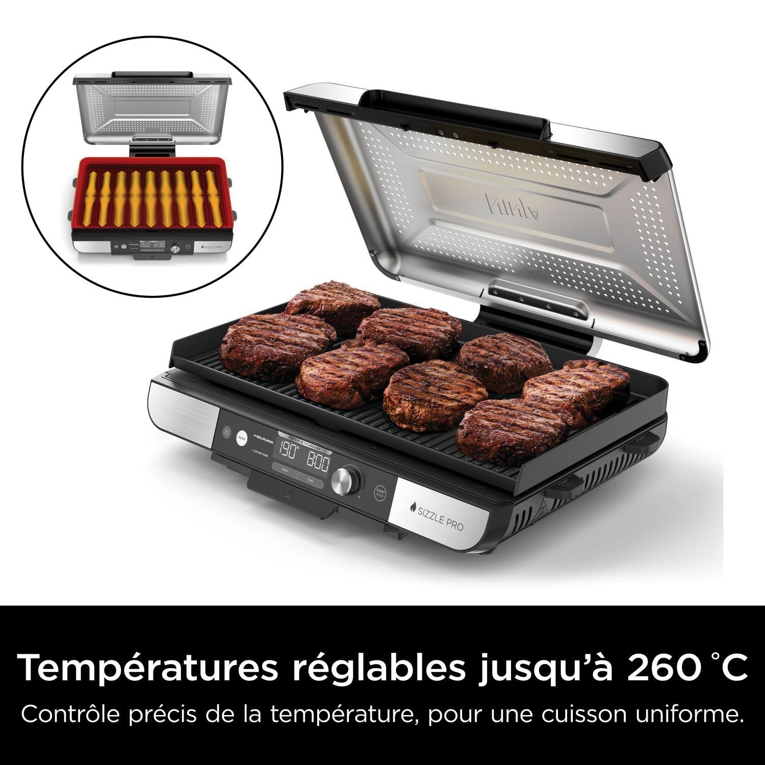 ninja-sizzle-pro-xl-grill-int-rieur-gx101eu-plancha-10-steaks image 4