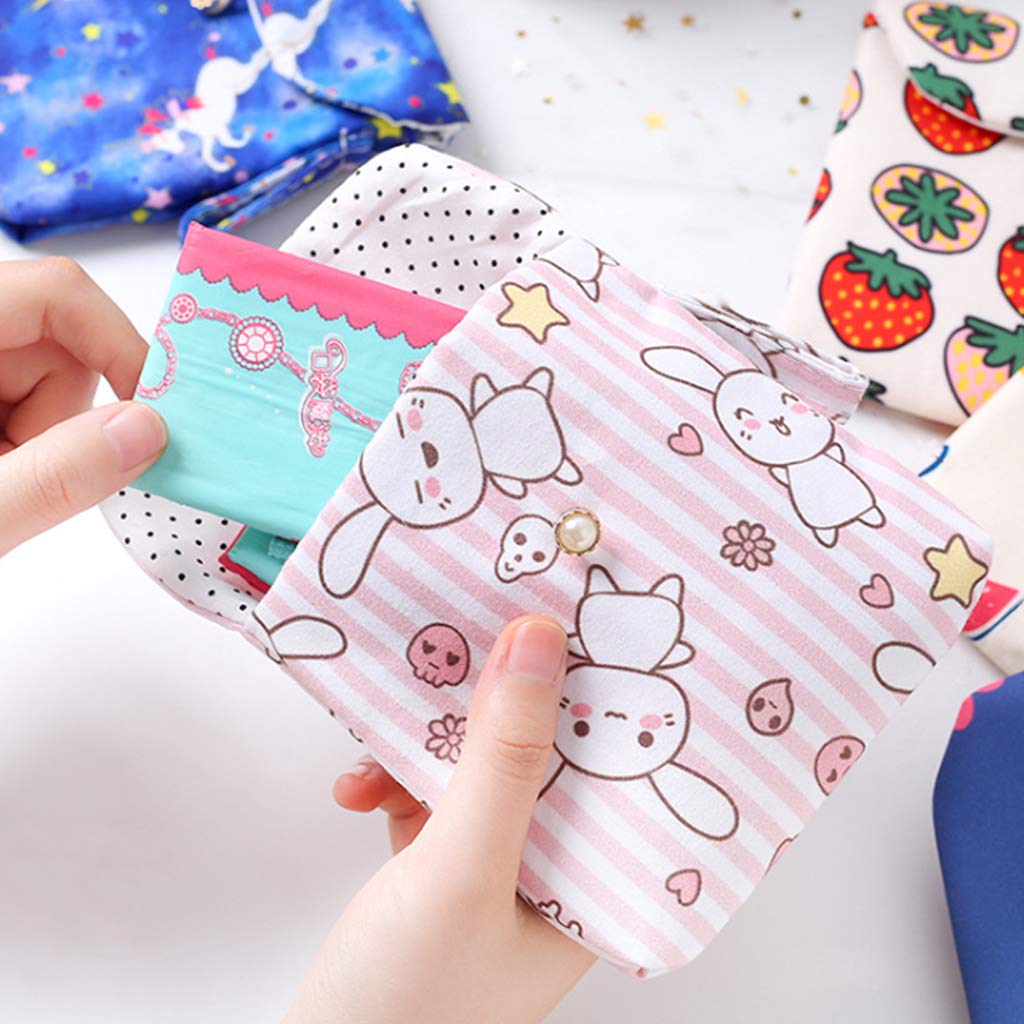 tomedeks-pochette-serviettes-hygi-niques-coton-lapin-13cm image 2