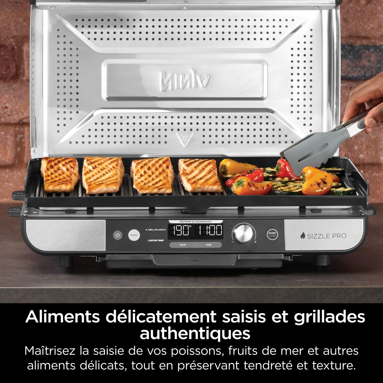 ninja-sizzle-pro-xl-grill-int-rieur-gx101eu-plancha-10-steaks image 7