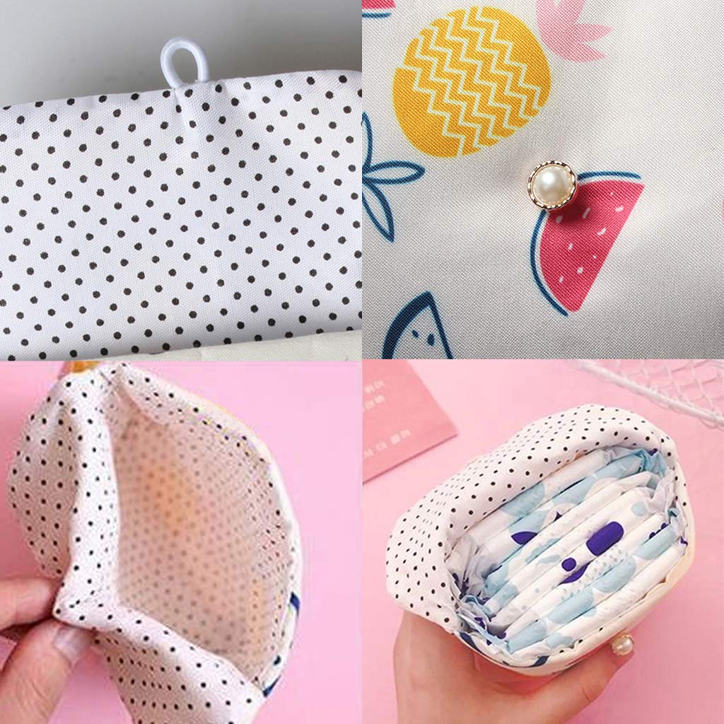 tomedeks-pochette-serviettes-hygi-niques-coton-ananas-13cm image 3
