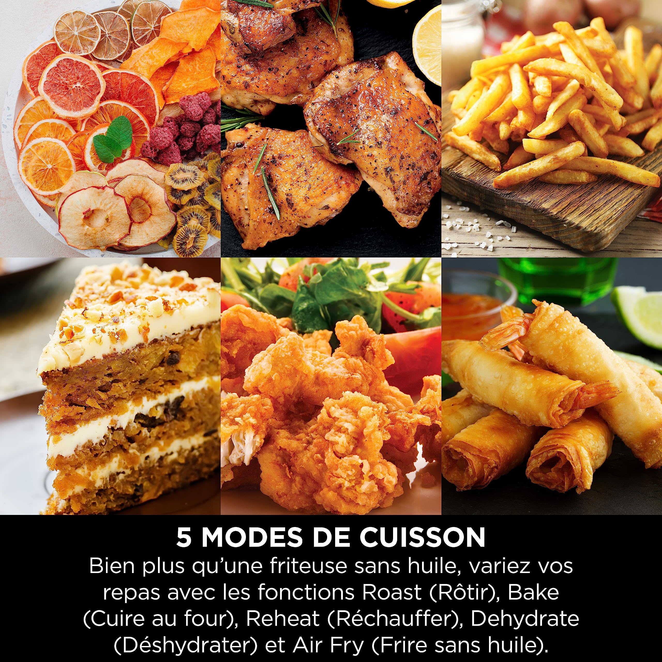 ninja-air-fryer-max-5-2-l-5-en-1-cuivre-noir-af150eucp image 8