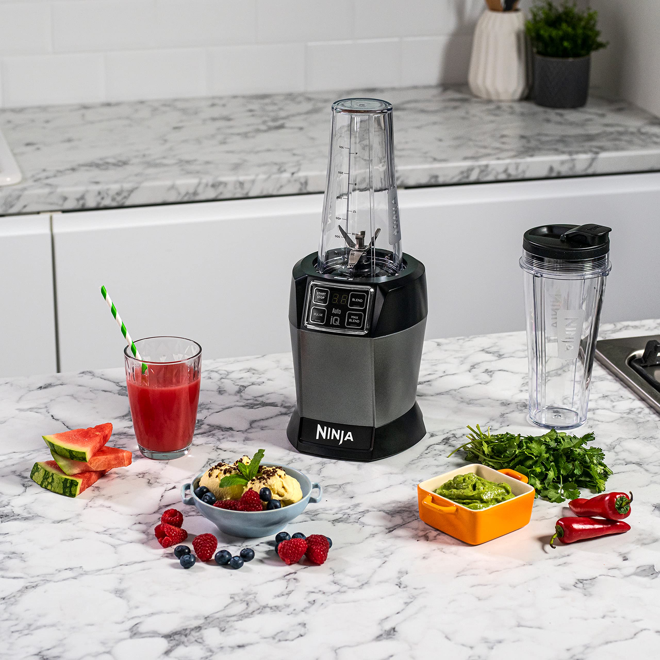 ninja-bn495eu-blender-mixeur-noir-1000w-2x700ml image 2