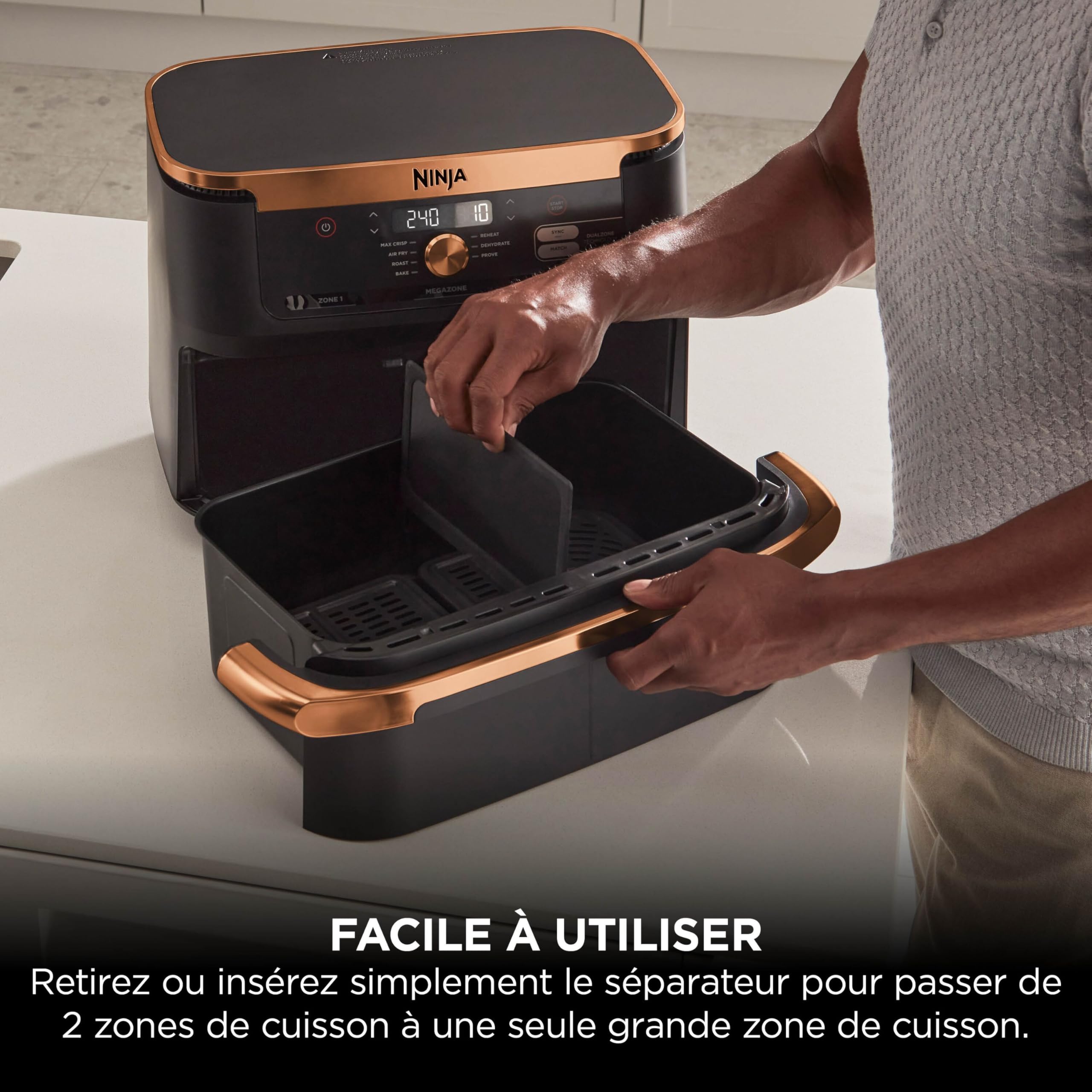 ninja-foodi-flexdrawer-af500eucp-friteuse-10-4-l-noir-cuivre image 4