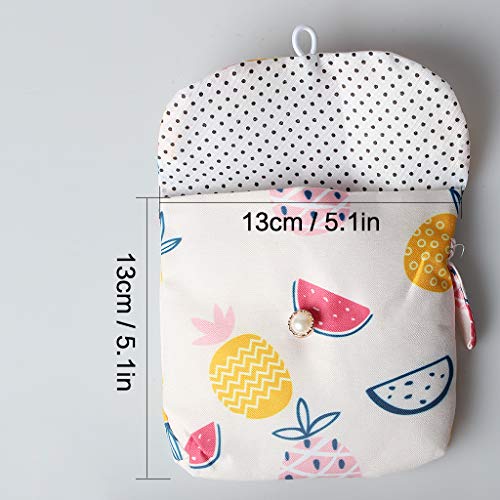 tomedeks-pochette-serviettes-hygi-niques-coton-ananas-13cm image 7