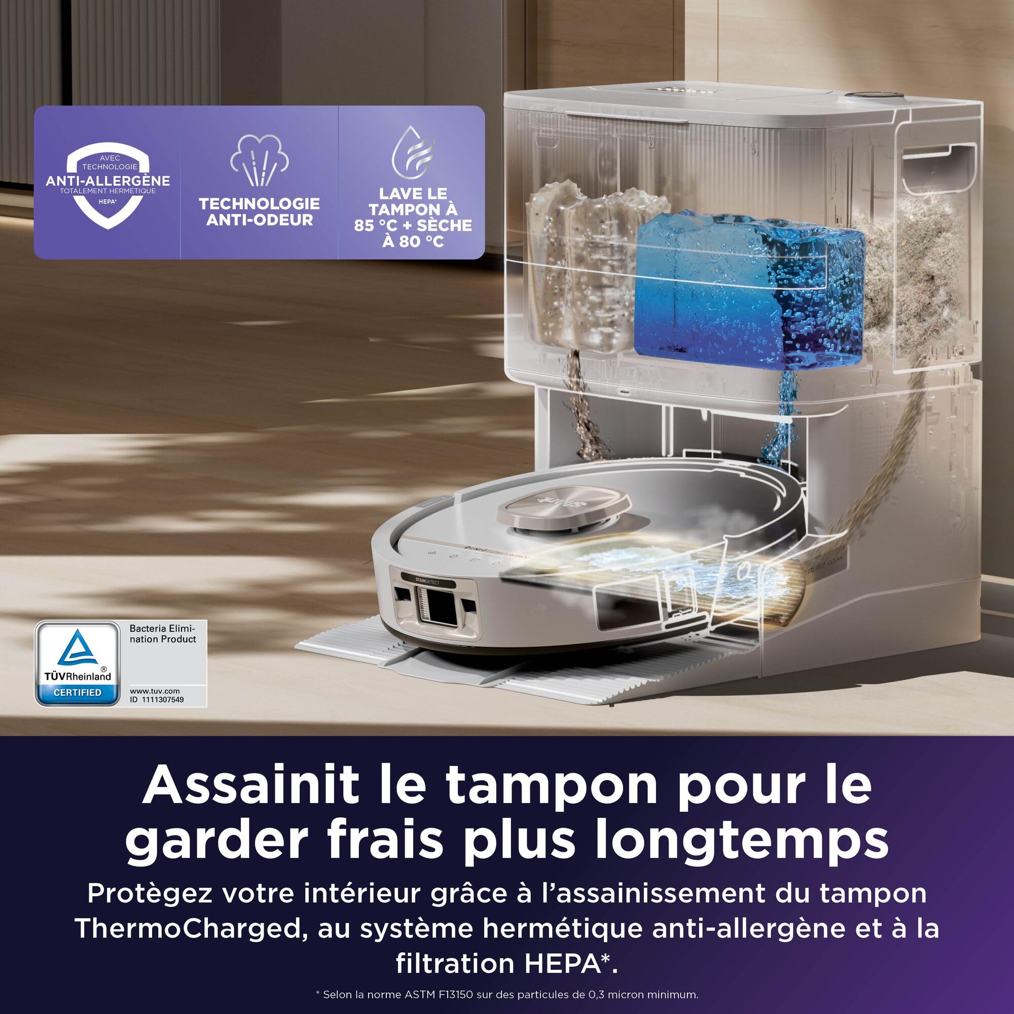 shark-powerdetect-uv-reveal-robot-aspirateur-laveur-blanc-essentiel image 6