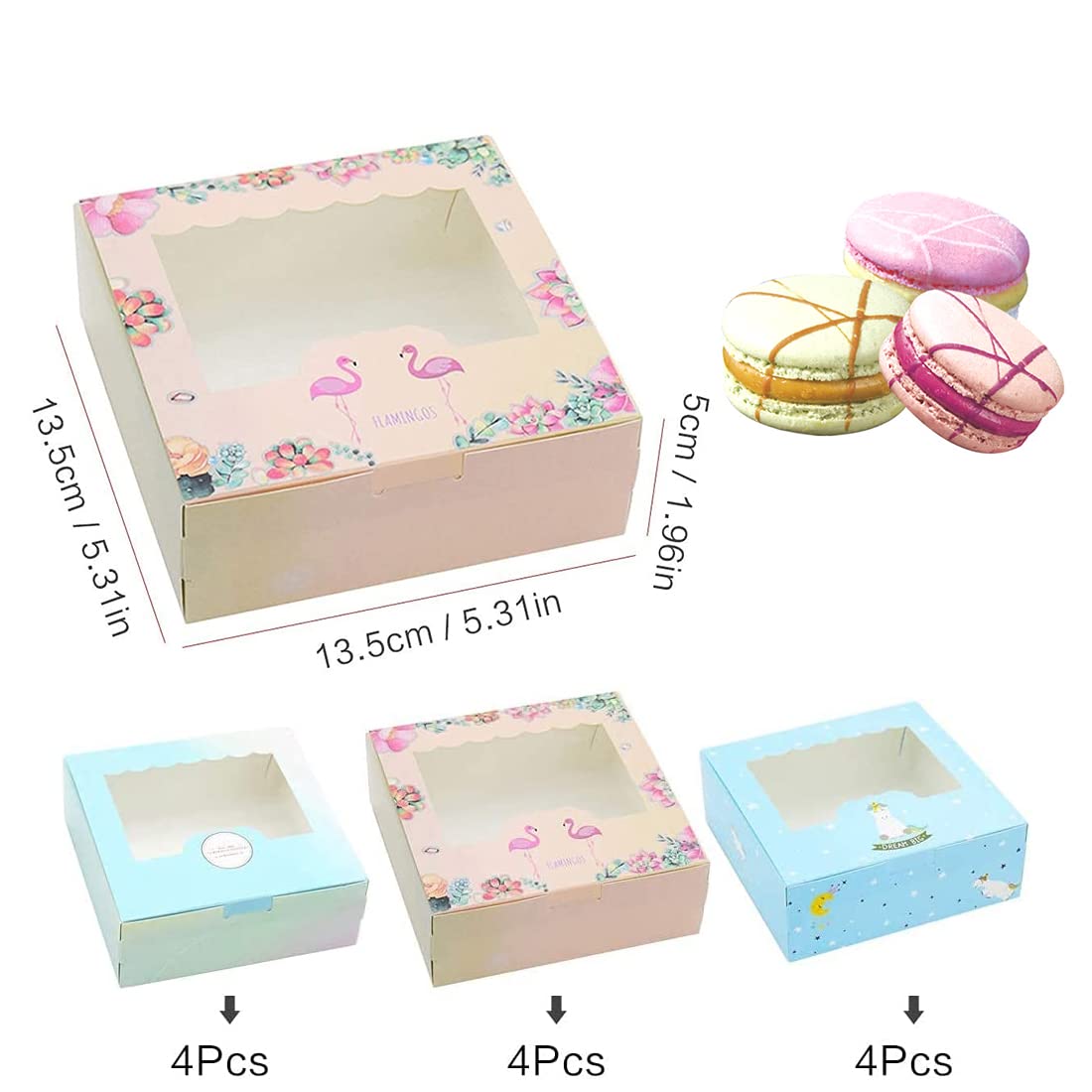 tomedeks-ustensiles-de-cuisine-bo-te-g-teau-carton-12x-fen-tre image 2