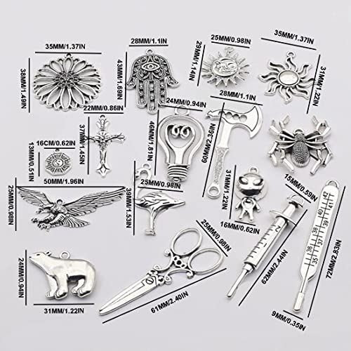 tomedeks-lot-16-pendentifs-punk-hip-hop-diy-alliage image 8