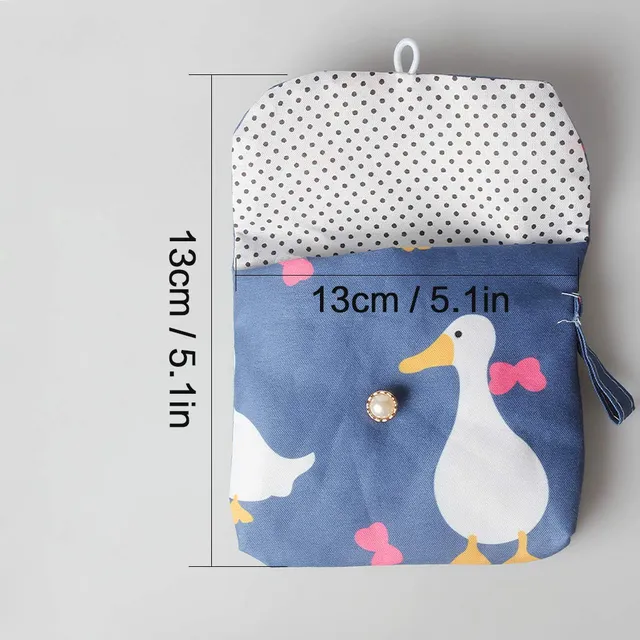 tomedeks-pochette-hygi-nique-coton-canard-13x13-cm image 1