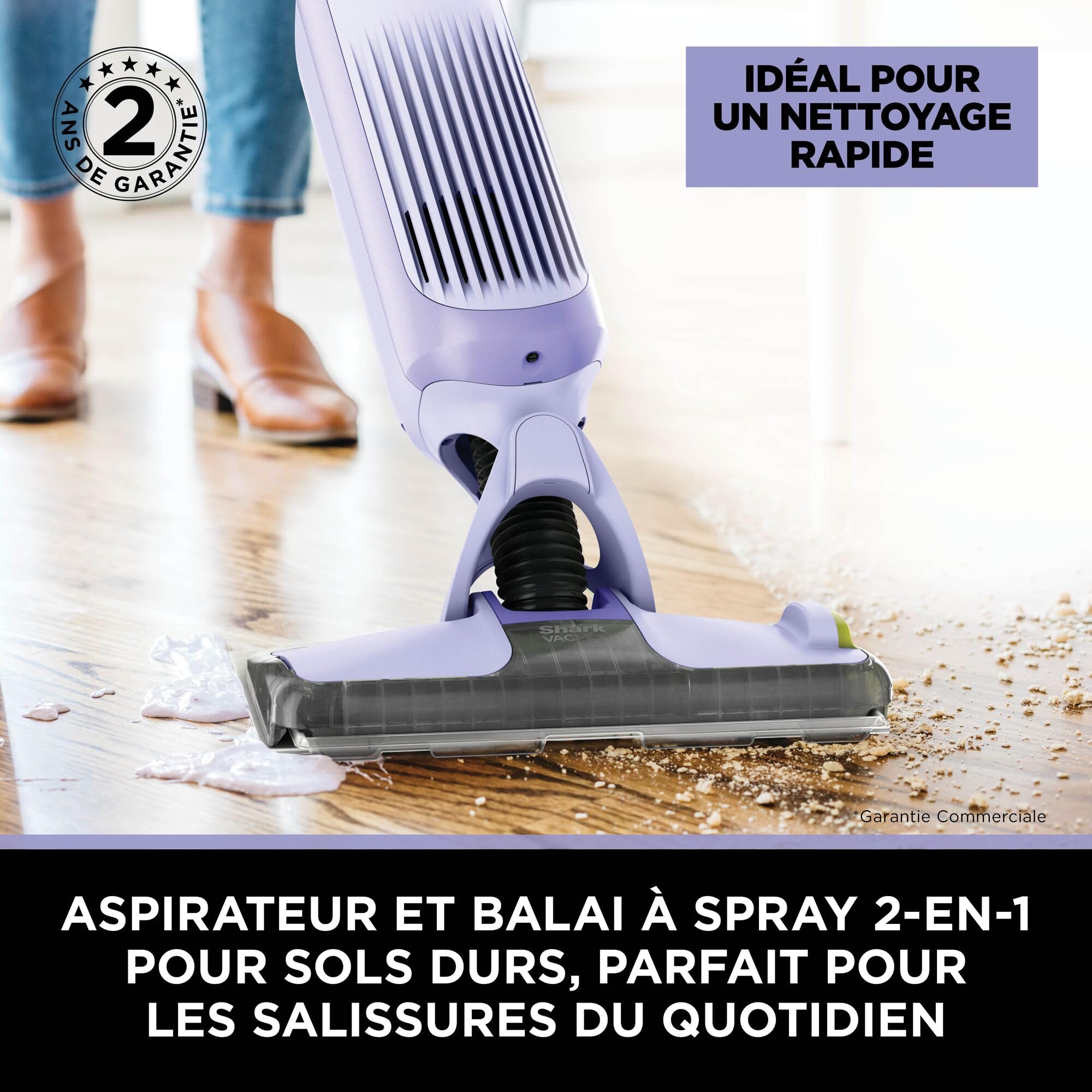 shark-vacmop-aspirateur-balai-pulv-risateur-lavande-2-en-1 image 2