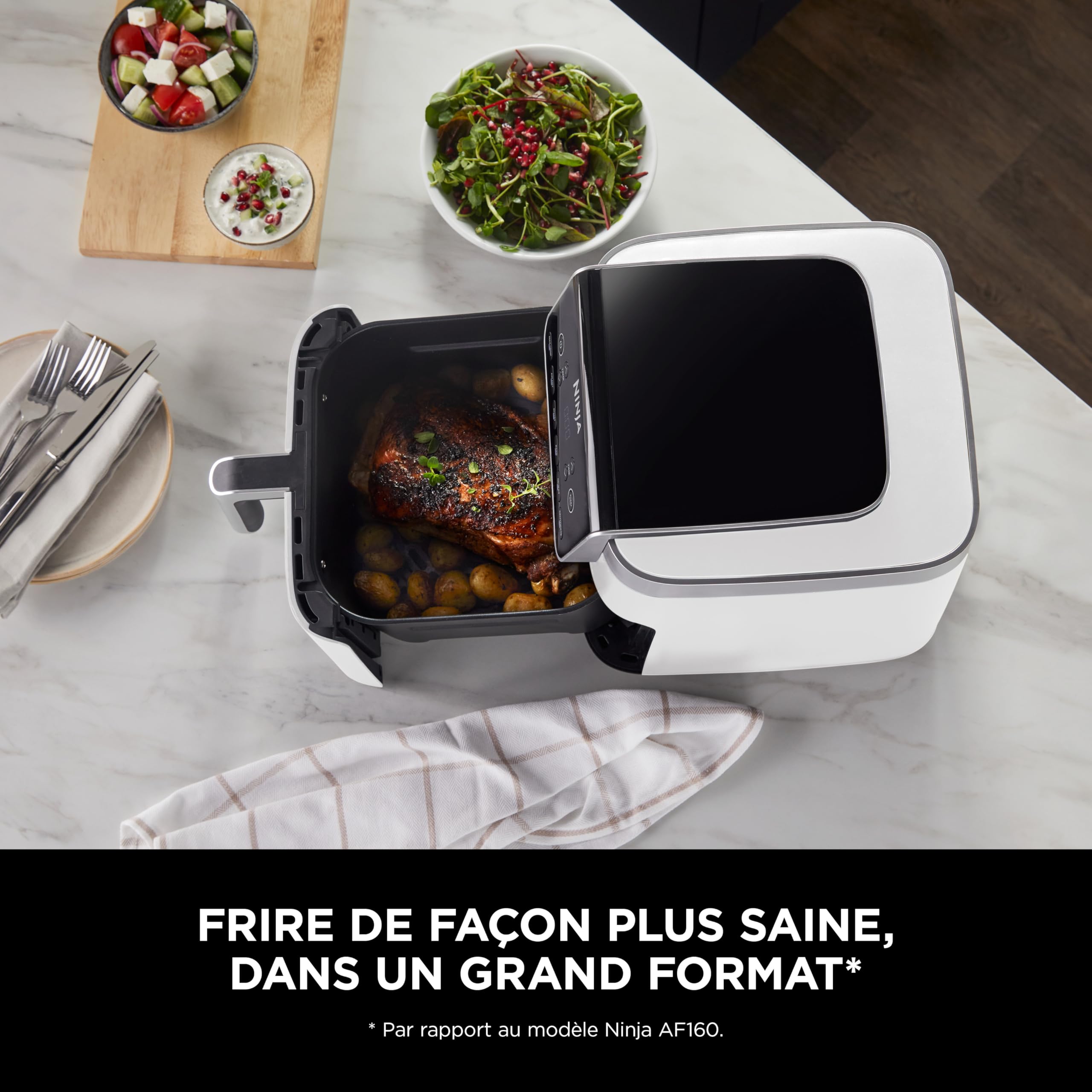 ninja-air-fryer-max-pro-af180euwh-friteuse-6-2l-blanc image 3