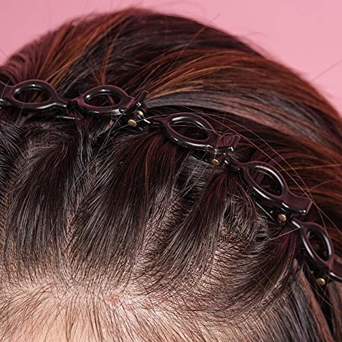 tomedeks-bandeau-cheveux-double-frange-torsad-noir-mariage image 7
