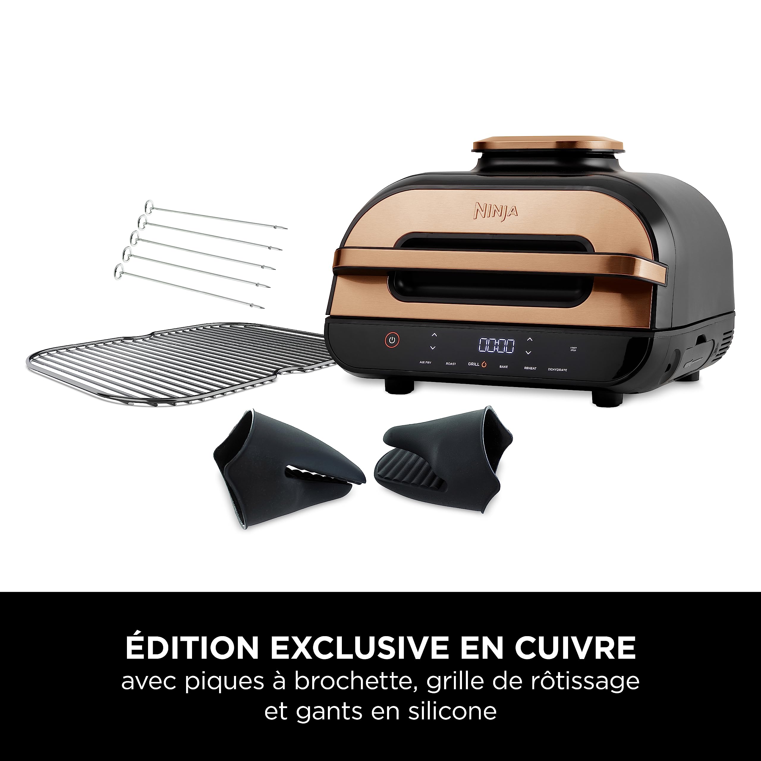 ninja-foodi-max-ag551eucp-grill-air-fryer-6-en-1-cuivre image 2