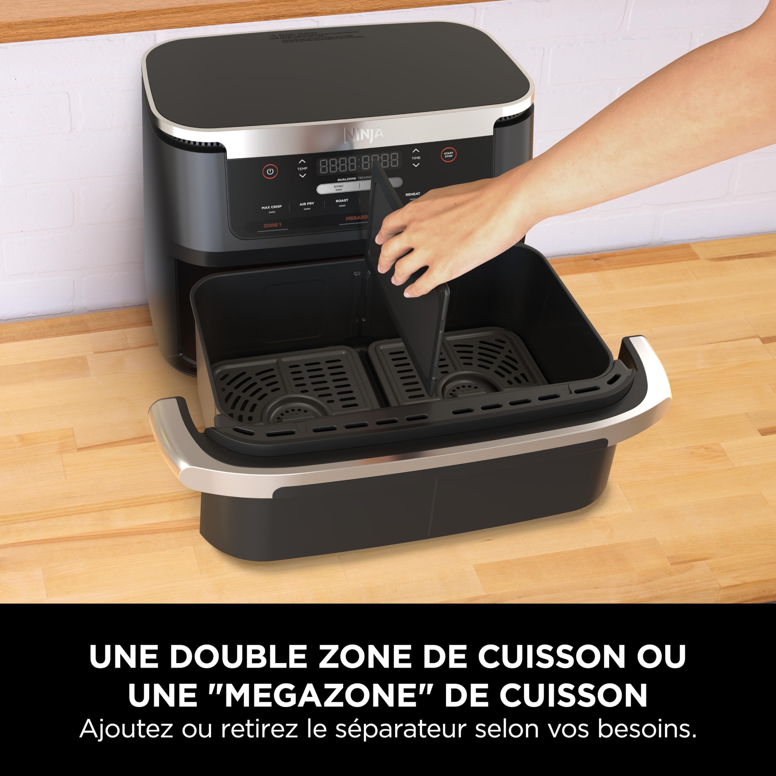 ninja-flexdrawer-friteuse-sans-huile-6-6l-noir-6-en-1 image 6