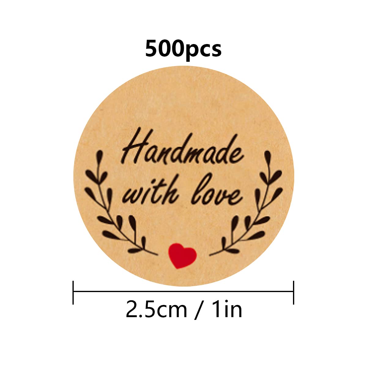 tomedeks-autocollants-merci-kraft-ronds-500-pcs-2-5-cm image 2