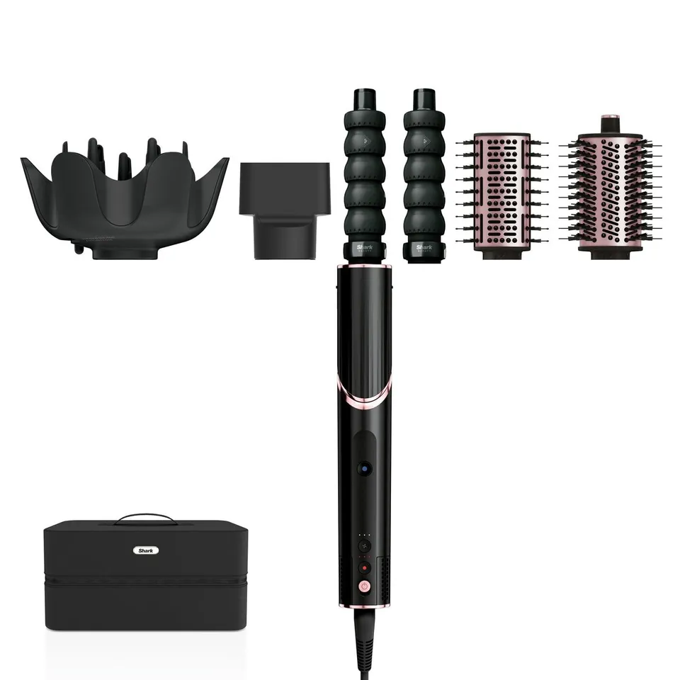 shark-flexstyle-hd440eu-styler-5-en-1-noir-rose-sans-chaleur image 1