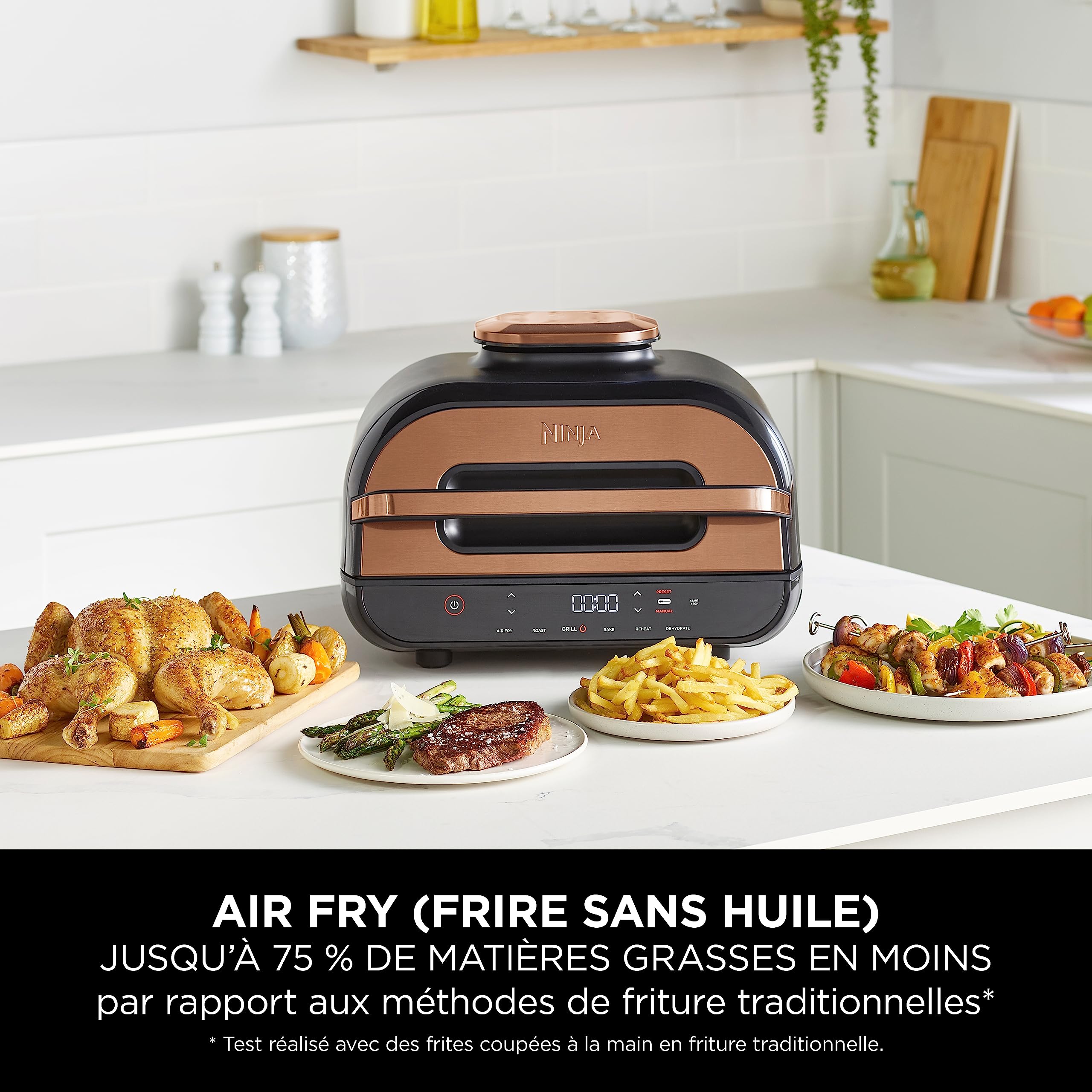 ninja-foodi-max-ag551eucp-grill-air-fryer-6-en-1-cuivre image 6