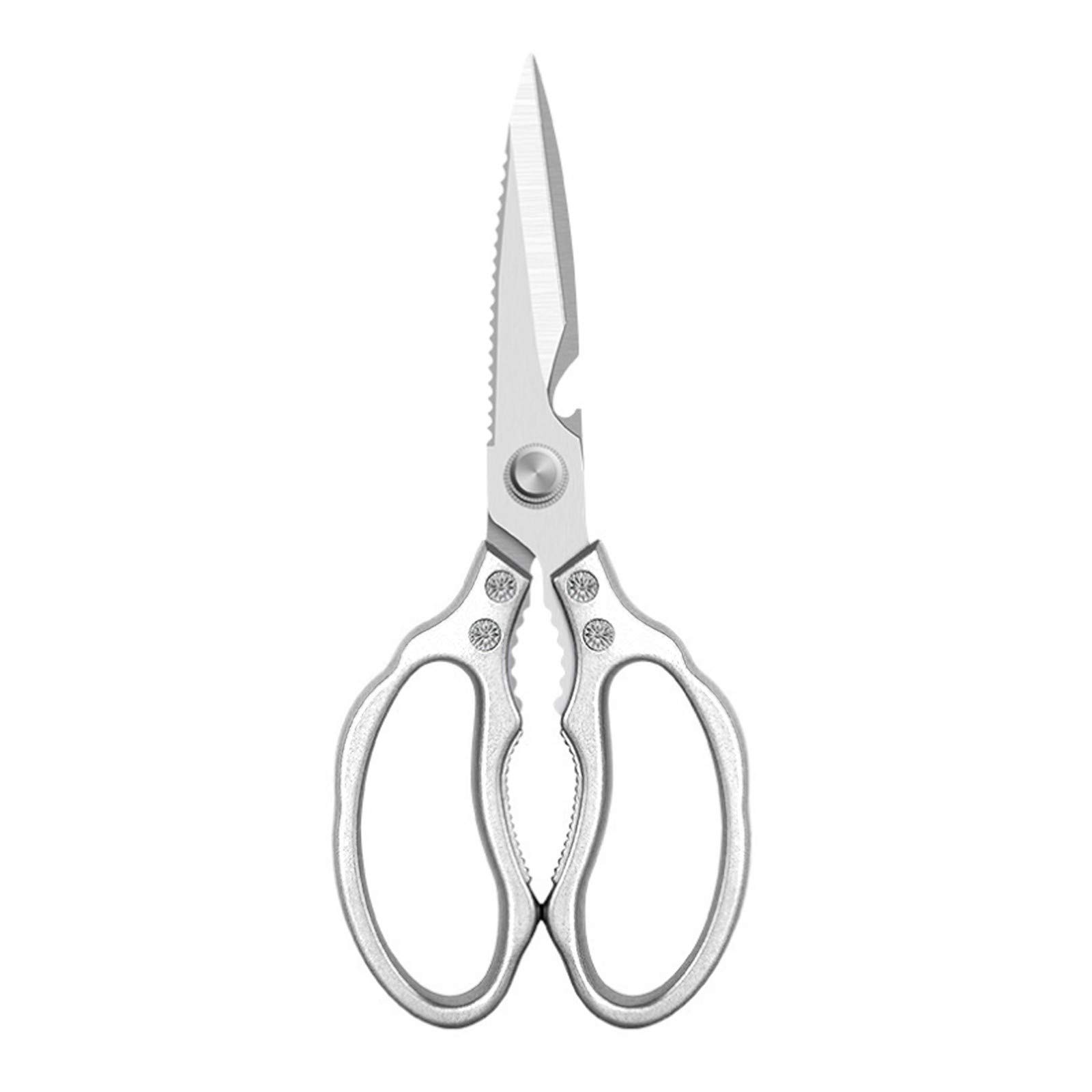 tomedeks-ciseaux-cuisine-inox-multifonction-argent-s-dentel-s image 1