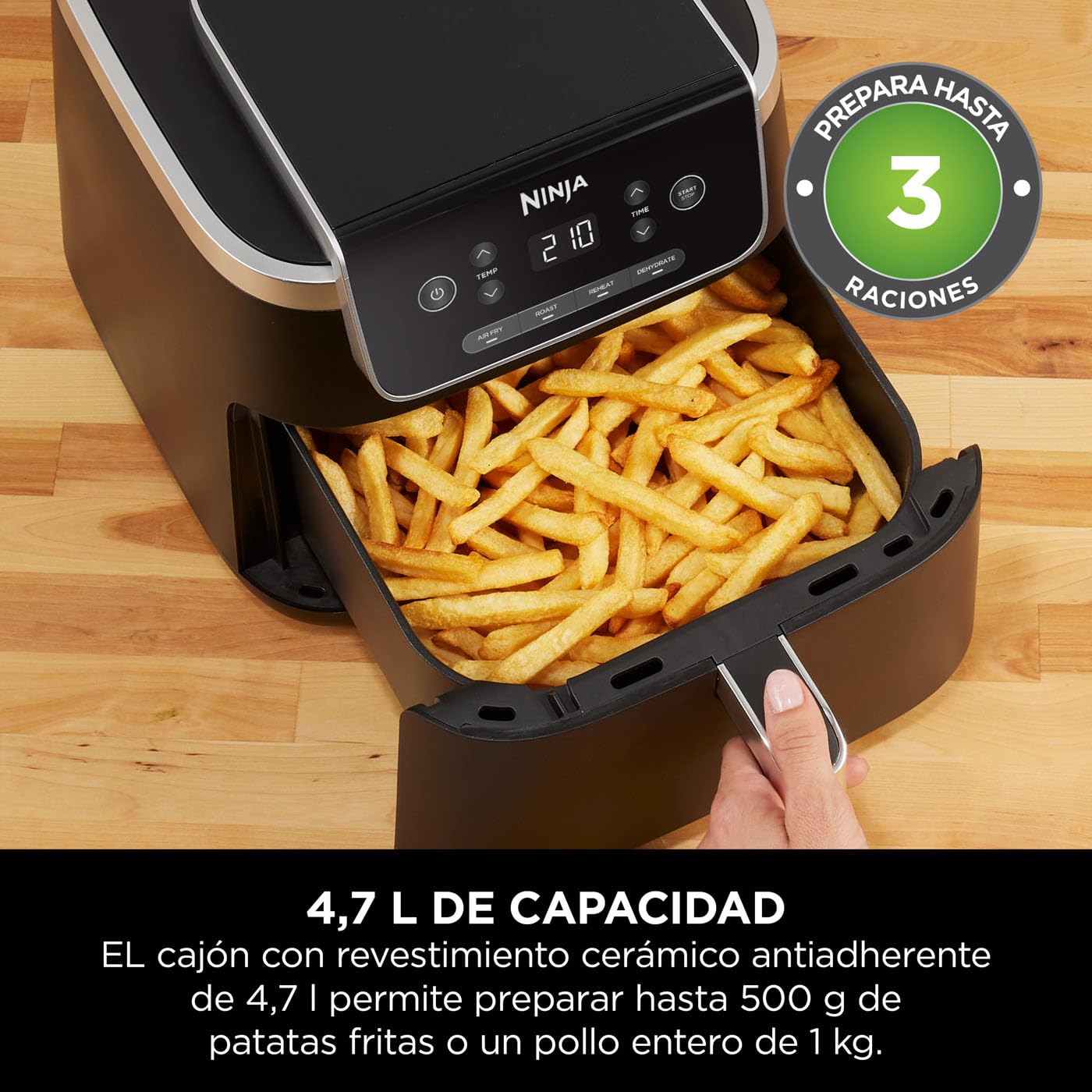 ninja-air-fryer-pro-af140eu-friteuse-sans-huile-4-7-l-noire image 5