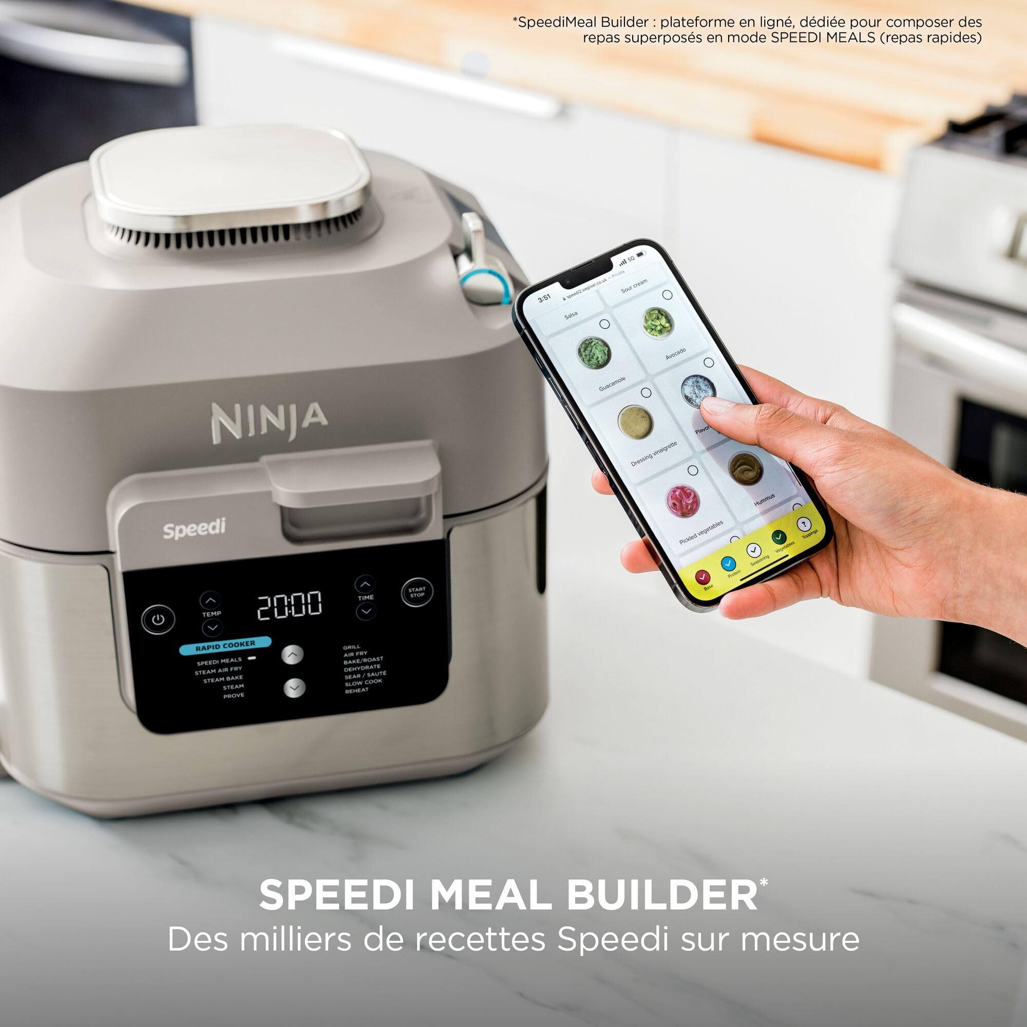 ninja-speedi-multicuiseur-12-en-1-5-7l-stone-air-fryer image 7
