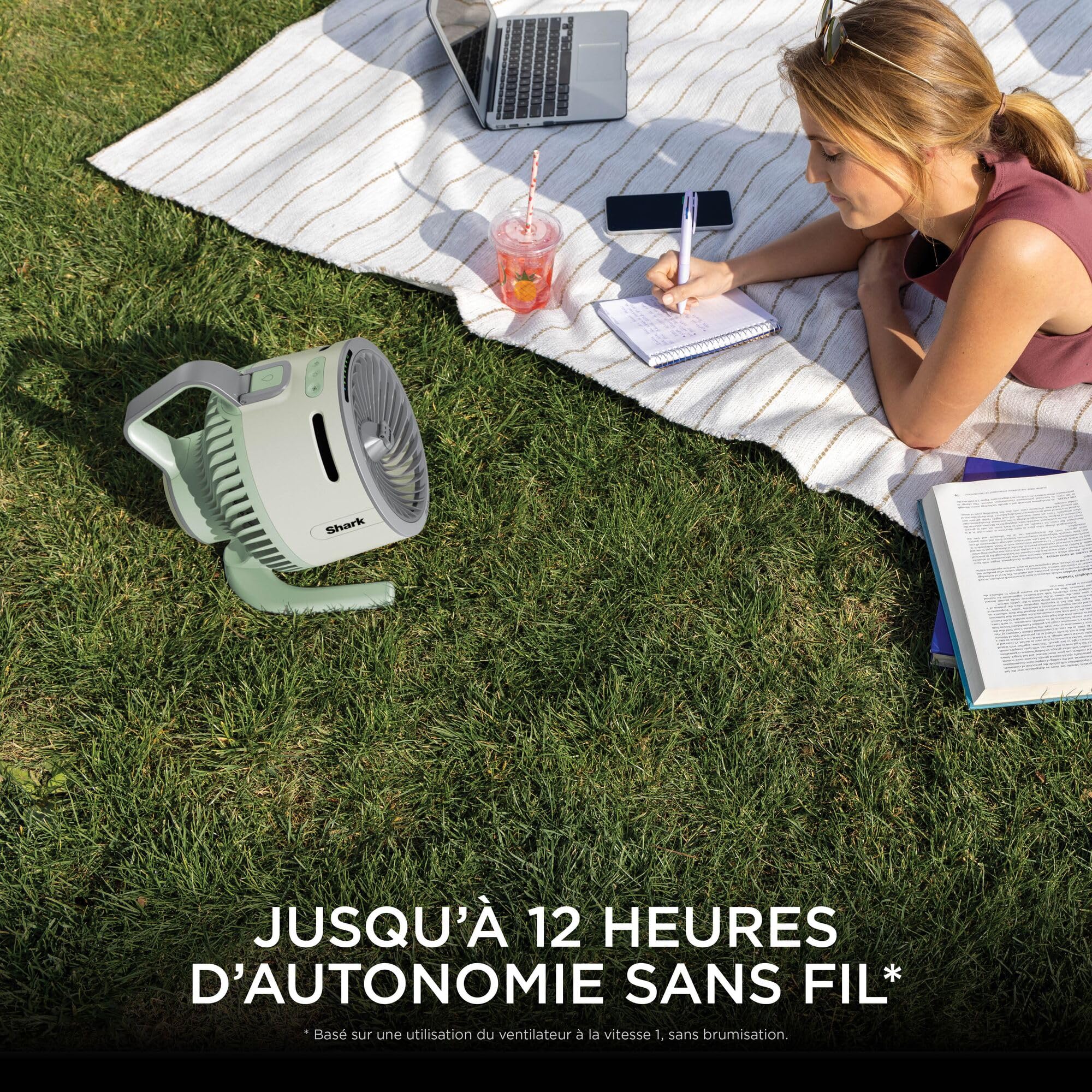 shark-flexbreeze-hydrogo-ventilateur-brumisateur-vert-menthe image 3