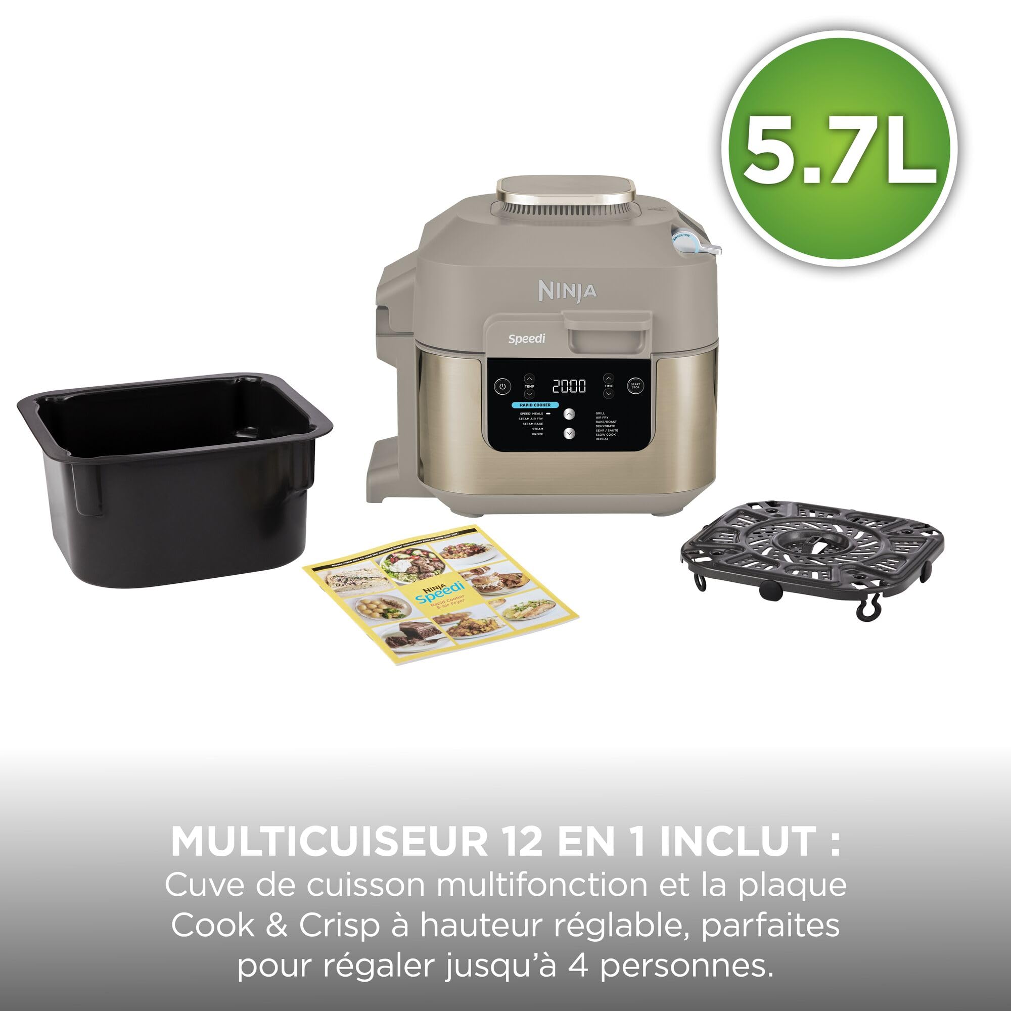 ninja-speedi-multicuiseur-12-en-1-5-7l-stone-air-fryer image 3