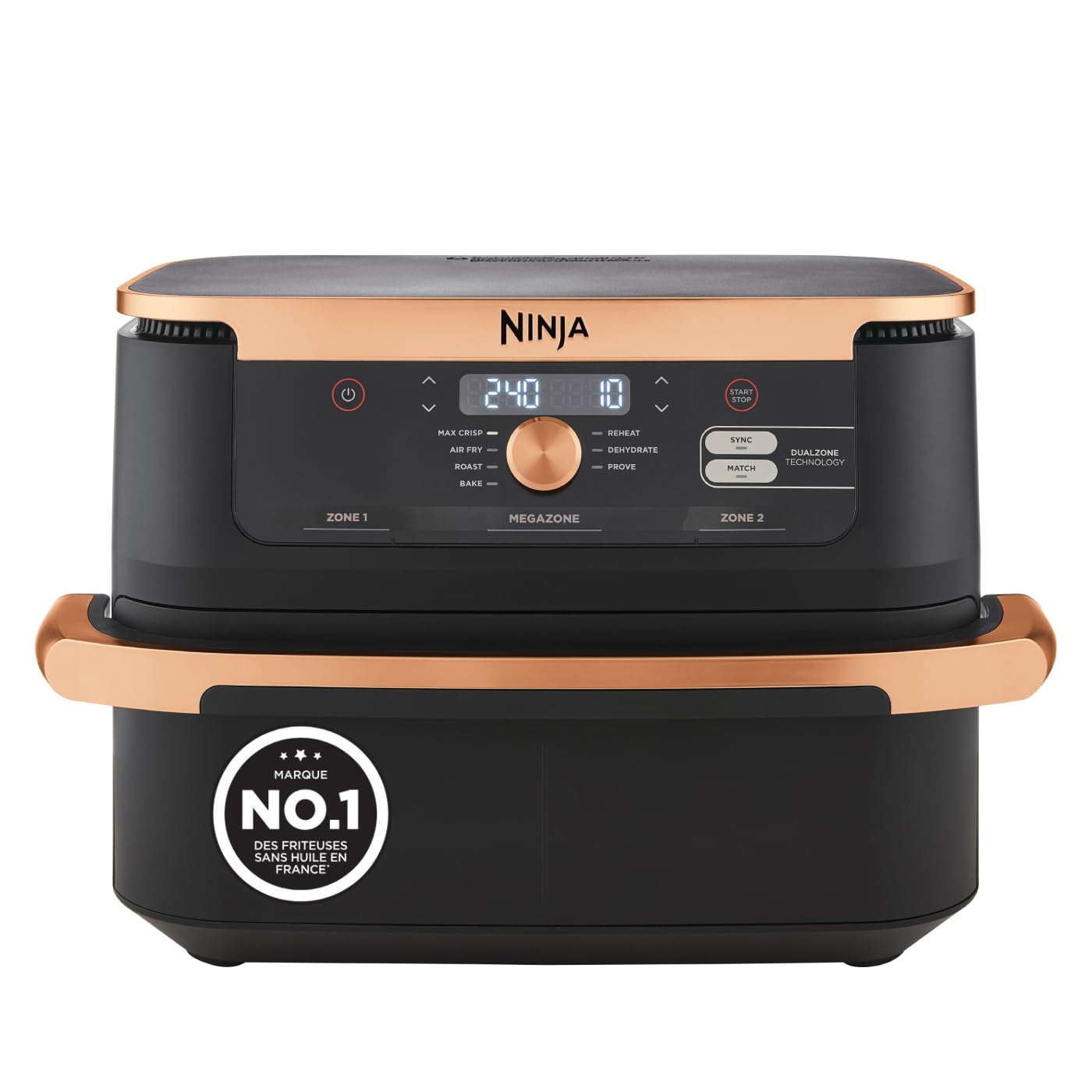 ninja-foodi-flexdrawer-af500eucp-friteuse-10-4-l-noir-cuivre image 1