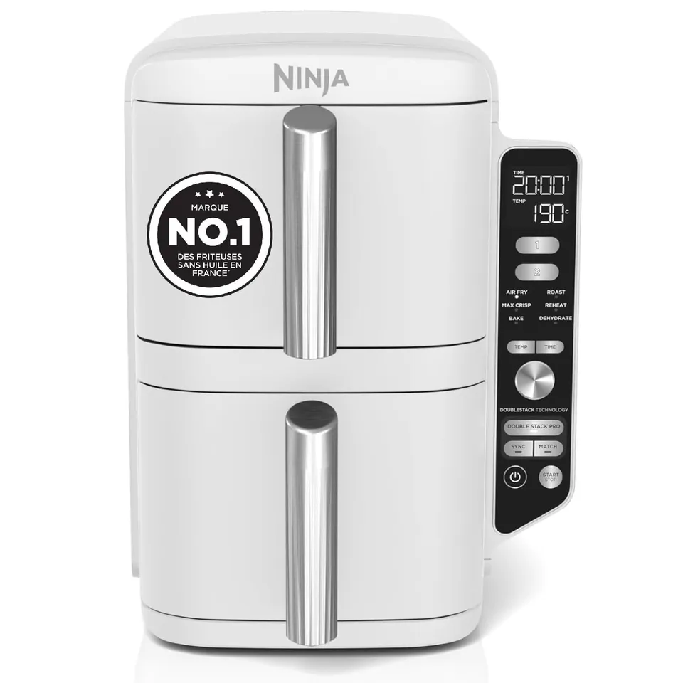 ninja-double-stack-xl-friteuse-sans-huile-9-5l-blanc image 1