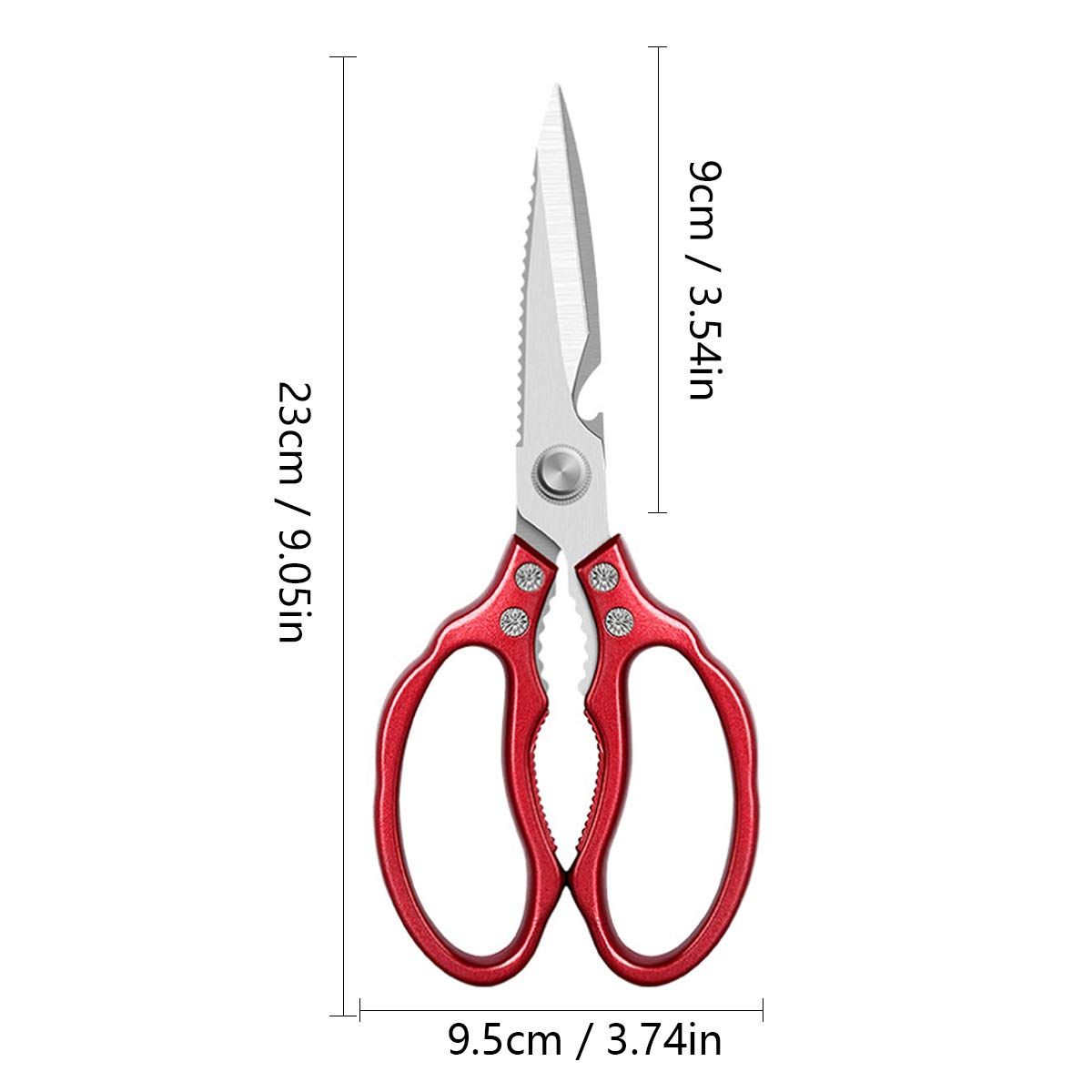 tomedeks-ciseaux-cuisine-inox-multifonction-rouges-dentel-s image 2