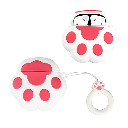 tomedeks-coque-airpods-1-2-silicone-patte-chat-blanche image 8