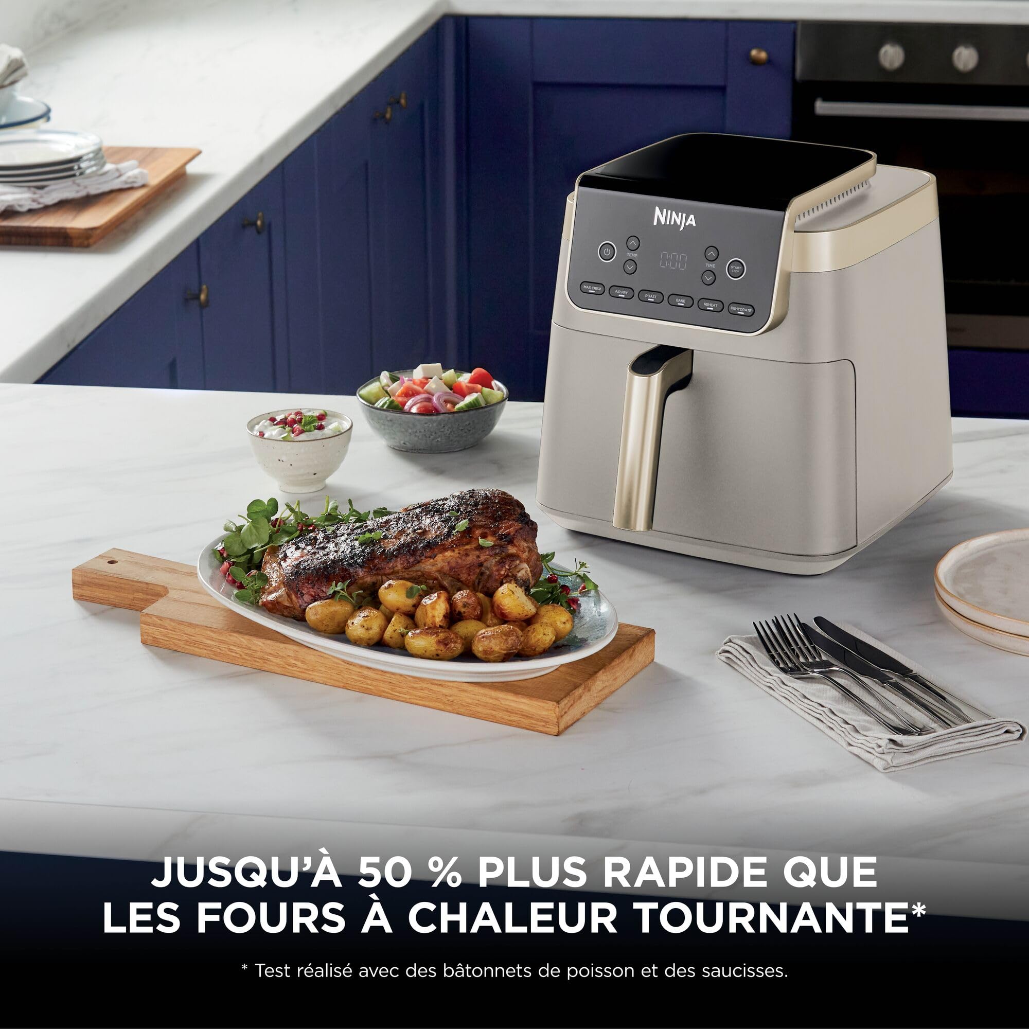 ninja-max-pro-af180eusd-friteuse-sans-huile-6-2-l-stone-or image 7
