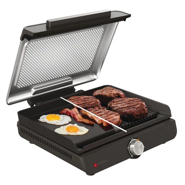 ninja-sizzle-gr101eu-grill-int-rieur-gris-plancha-260-c image 1