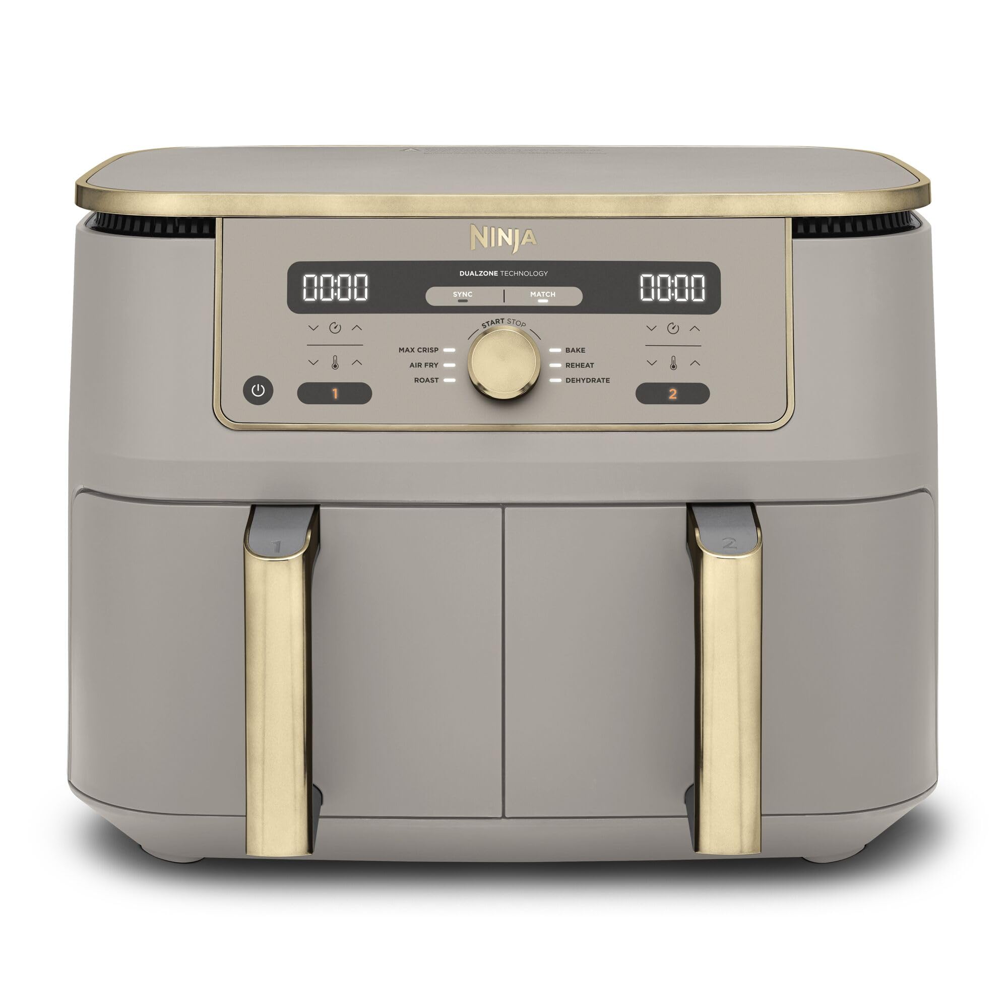 ninja-dual-zone-max-dz400eustgd-friteuse-double-9-5-l-stone image 1