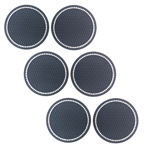 tomedeks-dessous-verre-voiture-strass-noir-6-pi-ces-7-cm image 7