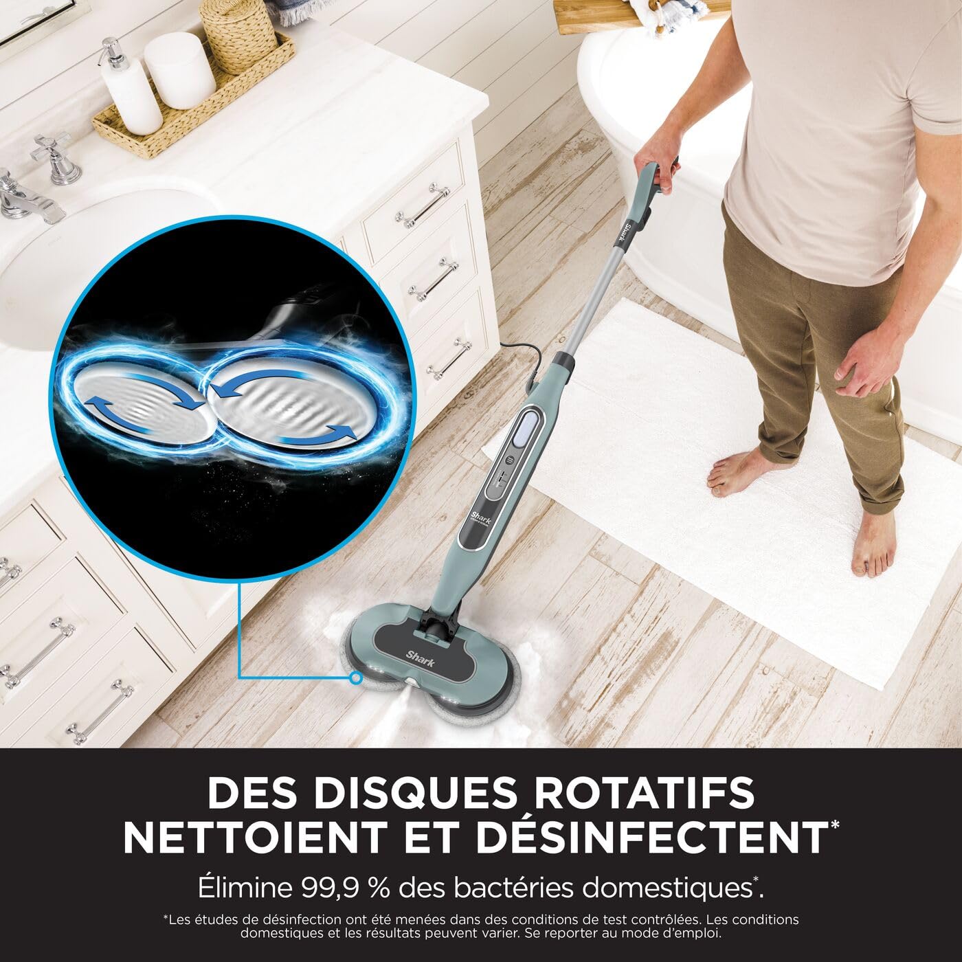 shark-steam-mop-balai-vapeur-automatique-blanc-gris image 2