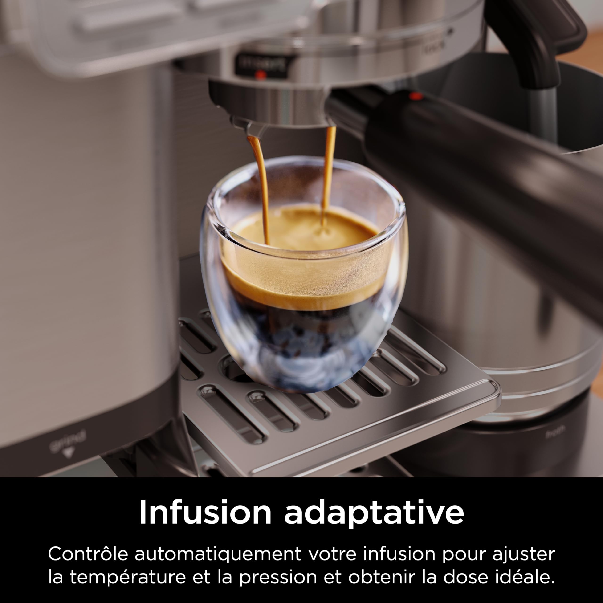 ninja-luxe-pro-es701eu-machine-caf-3-en-1-argent-grain image 3