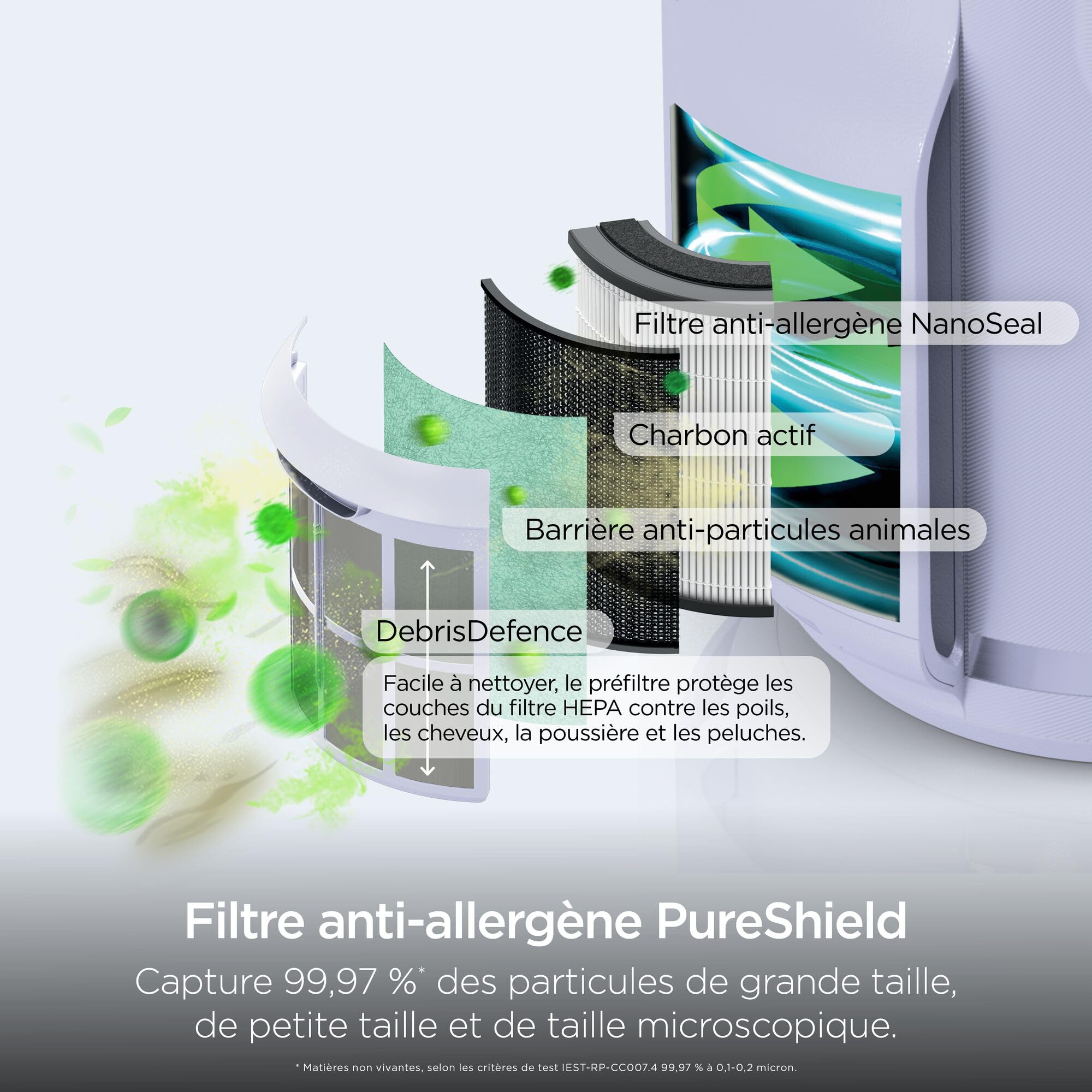 shark-neverchange-purificateur-air-compact-lila-5-ans-hepa image 3