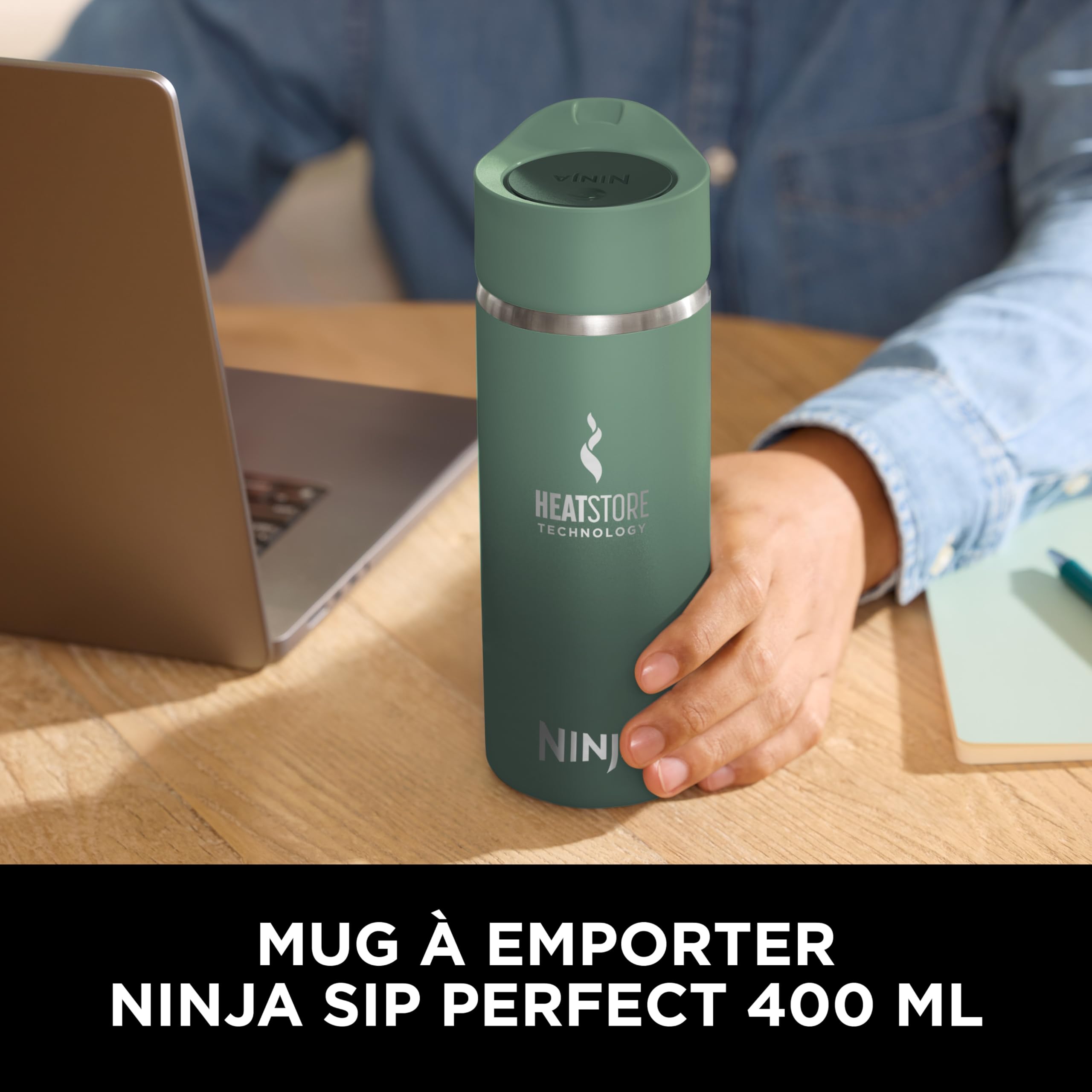 ninja-sip-perfect-gourde-isotherme-verte-400ml image 2
